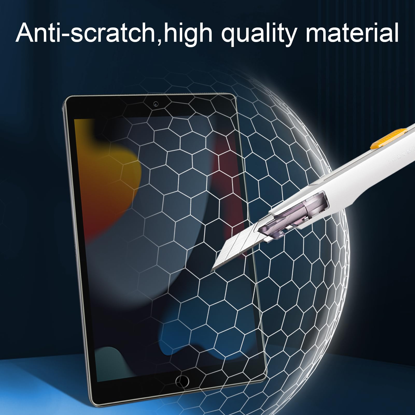 Lapocover Privacy Screen Protector For Ipad 10.2 Tablet 9Th/8Th/7Th 2021/2020/2019 Model, Tempered Glass Privacy Screen Protecto