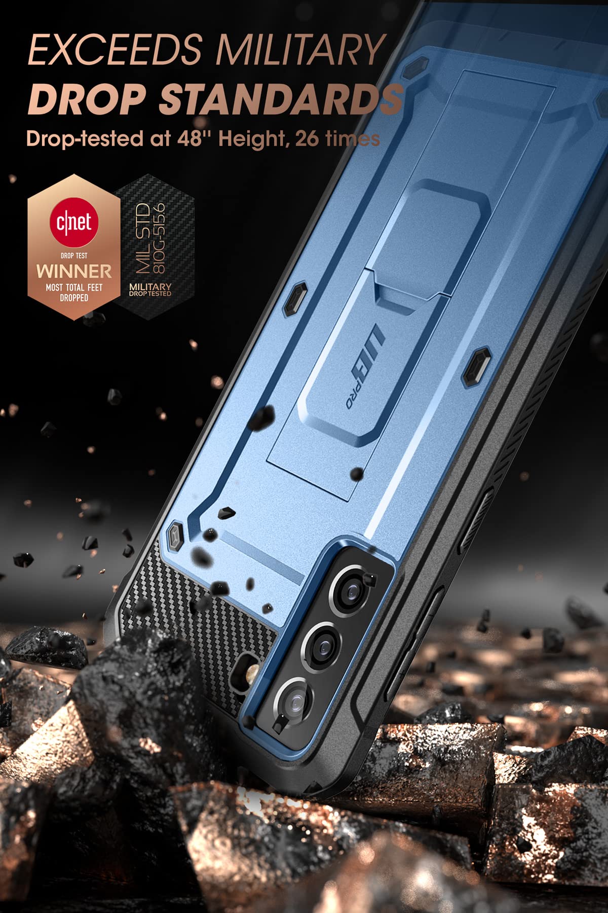 Supcase Unicorn Beetle Pro Series Case Designed For Samsung Galaxy S21 Fe (2022 Release), Full Body Dual Layer Rugged Holster &