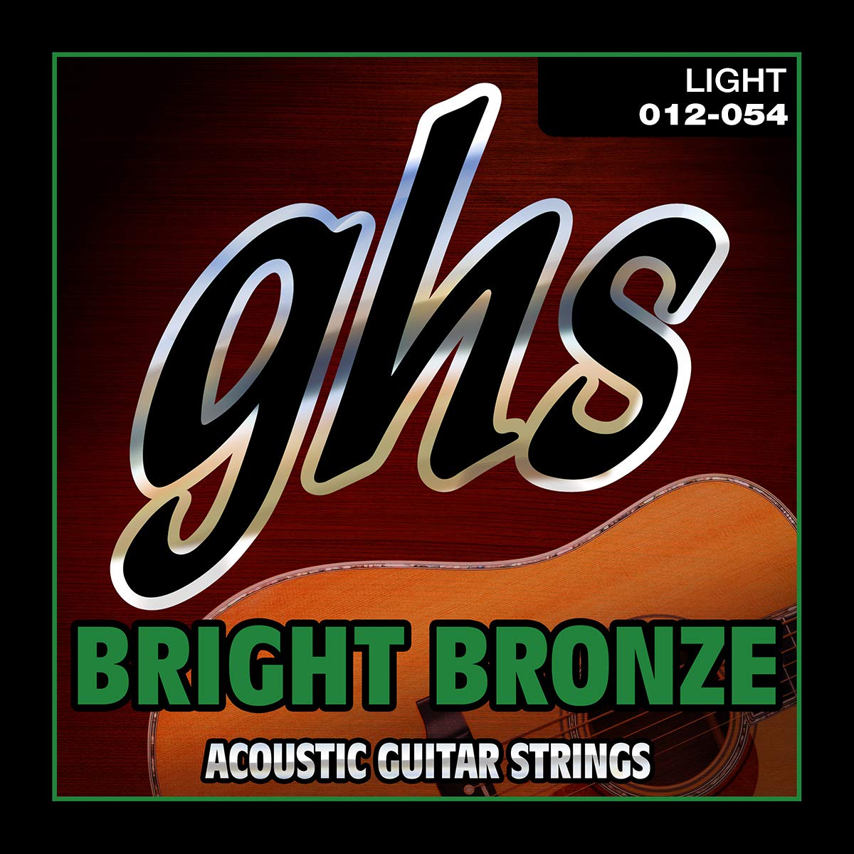 GHS Strings Bright Bronze Acoustic Guitar Strings (BB30L SET), Light, 12-54