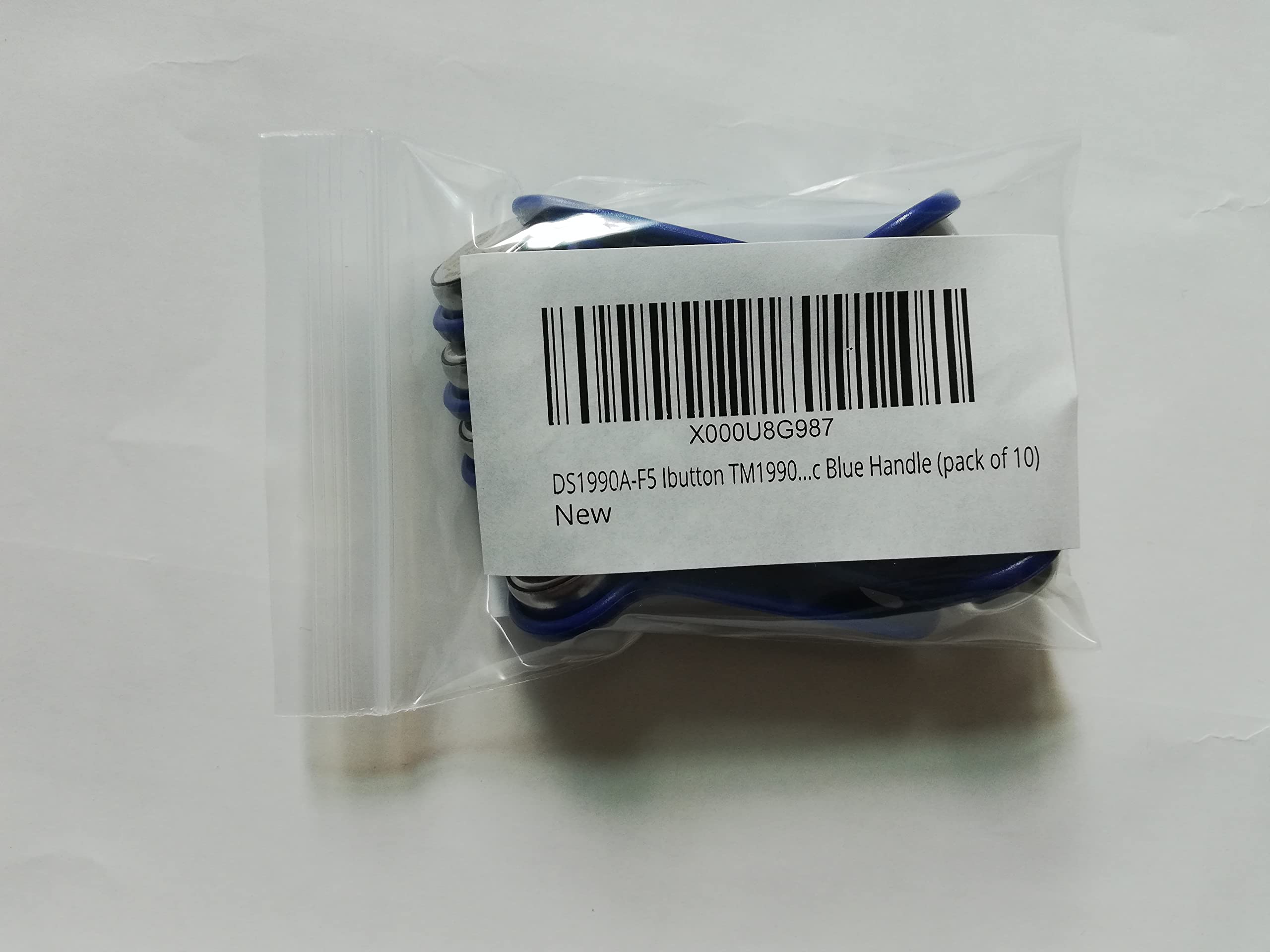 Yarongtech 10Pcs/Lot Ds1990A F5 Blue Handle Read Only Ibutton I Button Non Magnetic Tm Card Electronic Key Ib Tags