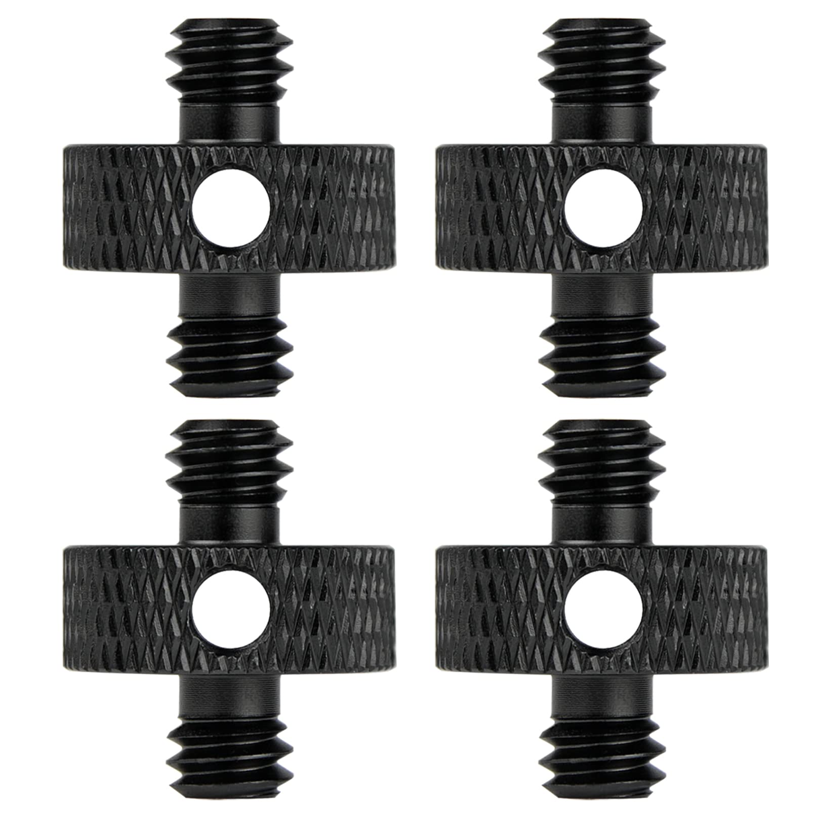 Rigych 1/4 Male To 1/4 Male Tripod Screw Adapter With Hole 1/4 Screw Camera Mount For Camera Tripod Mic Stand Mic Mount Light St