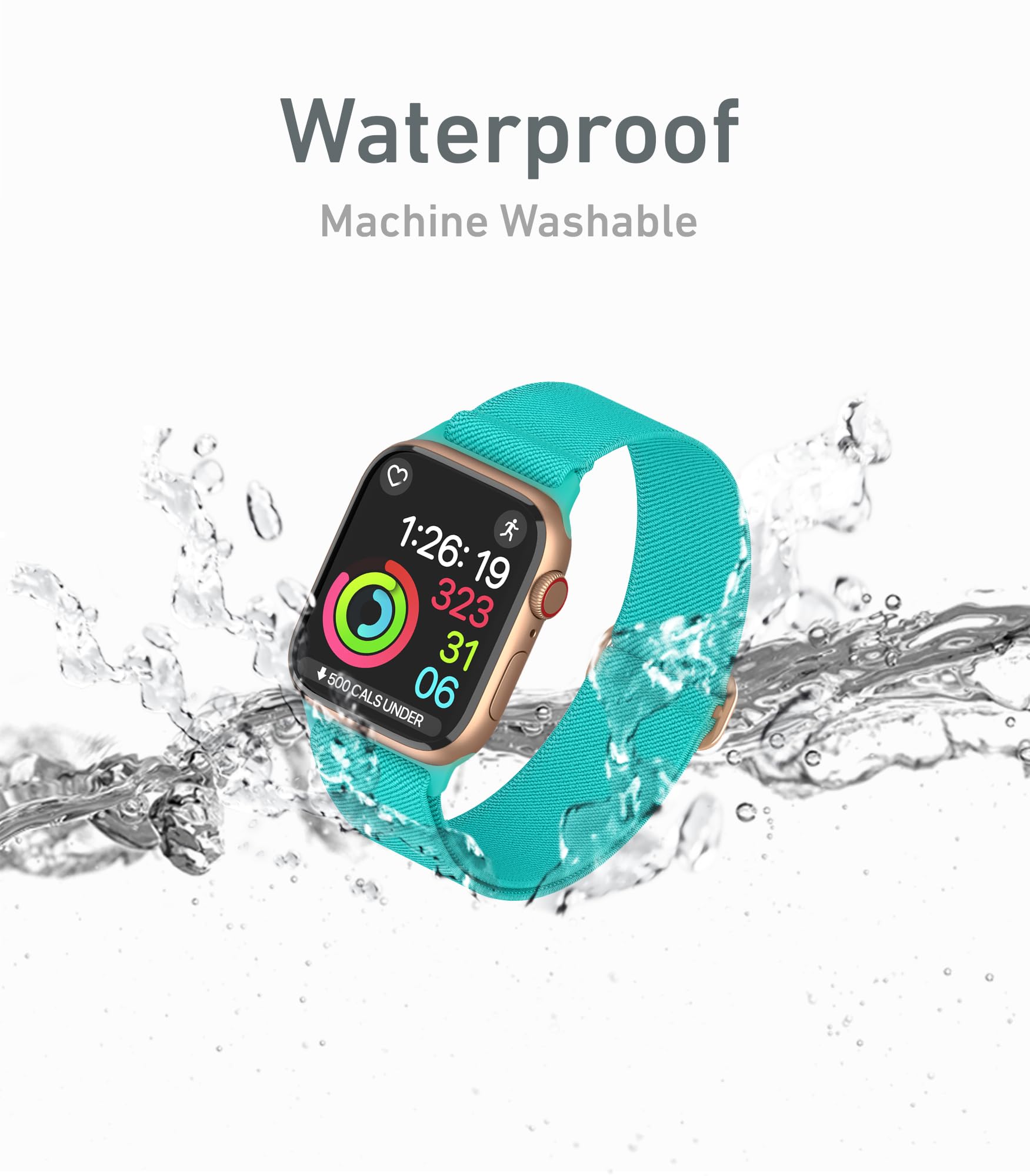 Thunderfit Nylon Smart Watch Band,Compatible With Apple Watch Ultra, Adjustable Strap 8 Pack (Sapphire Blue, Dark Raspberry, Cha