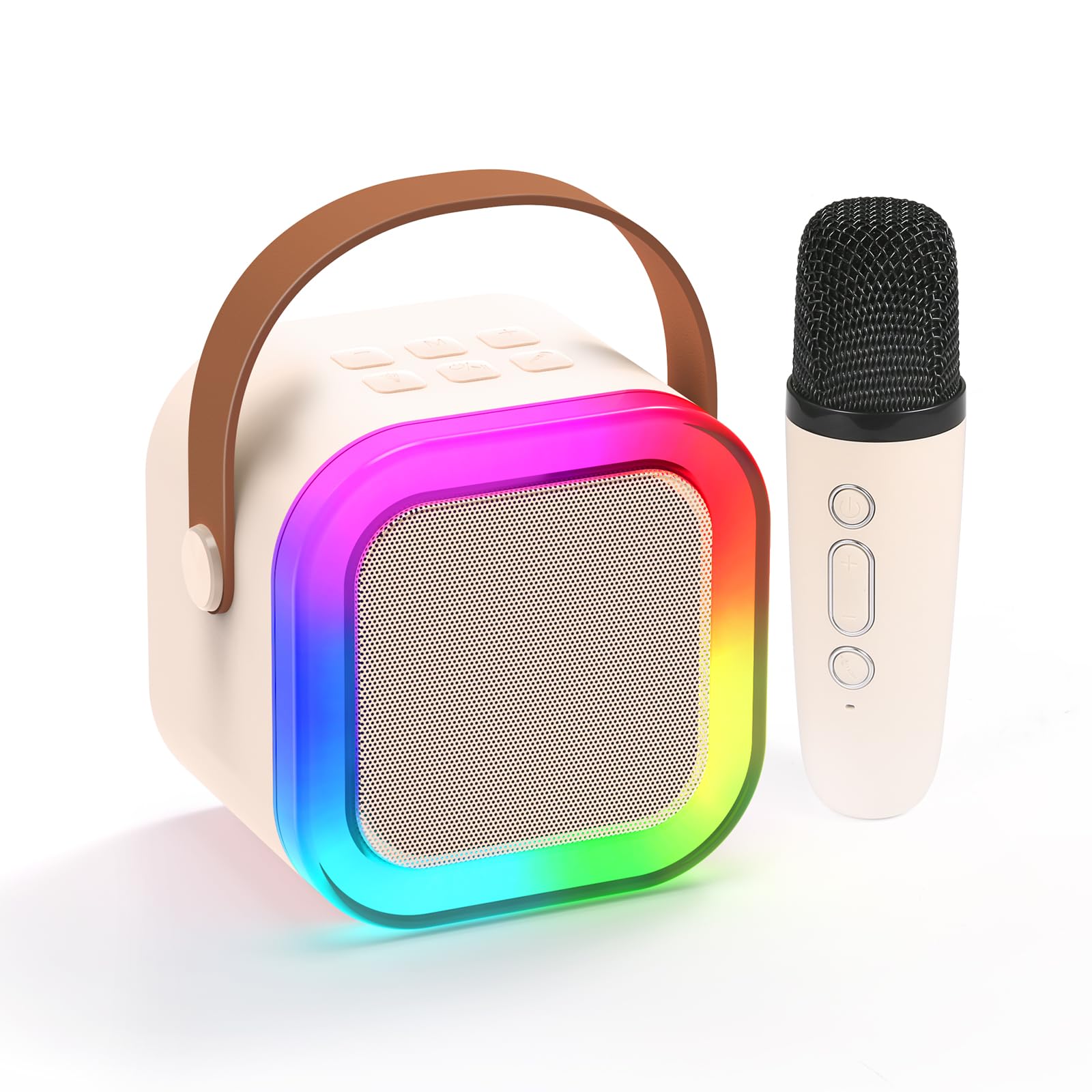 Fede Karaoke Machine For Kids Adults, Mini Karaoke Machine With Wireless Microphone, Portable Bluetooth Speaker With Voice Chang