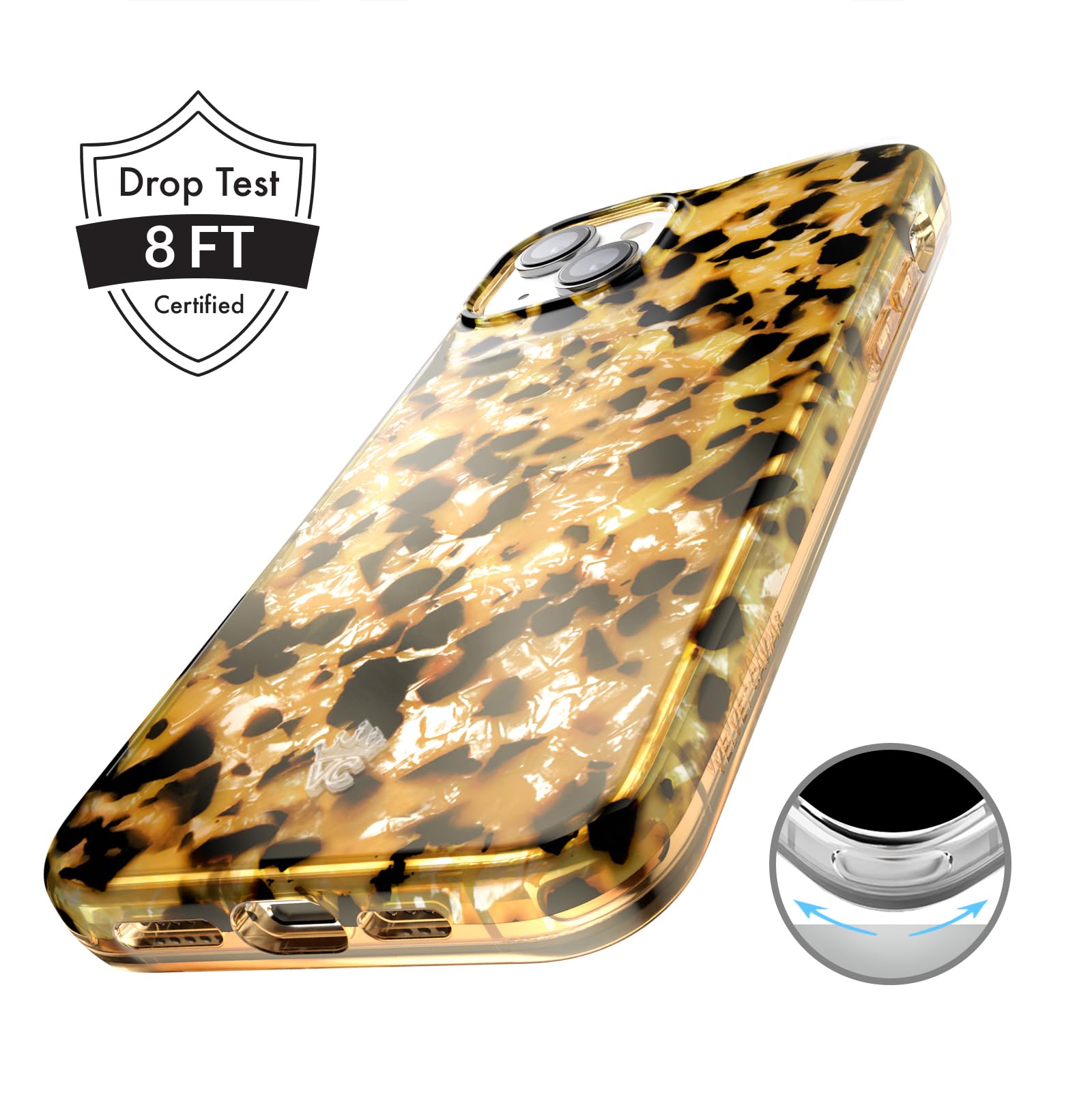 Velvet Caviar Tortoise Shell Phone Case For Iphone 15   Compatible With Magsafe   Luxury Designer Cases [8Ft Drop Tested]   Blon