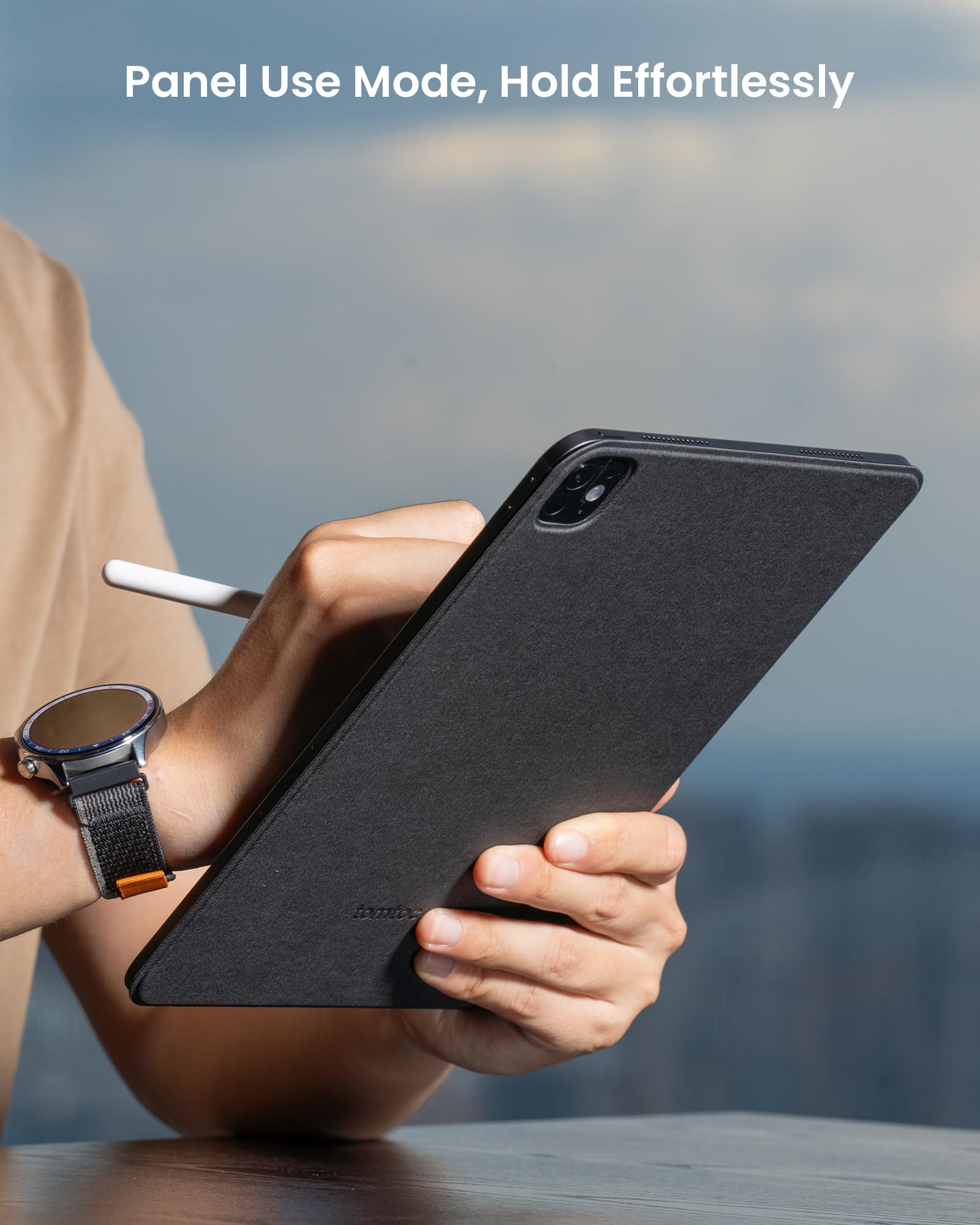 Tomtoc Ipad Pro Detachable Folio Case For 2024 New 11 Inch Ipad Pro M4 Only, Separable Slim Protective Panel & 4 Modes With Ultr