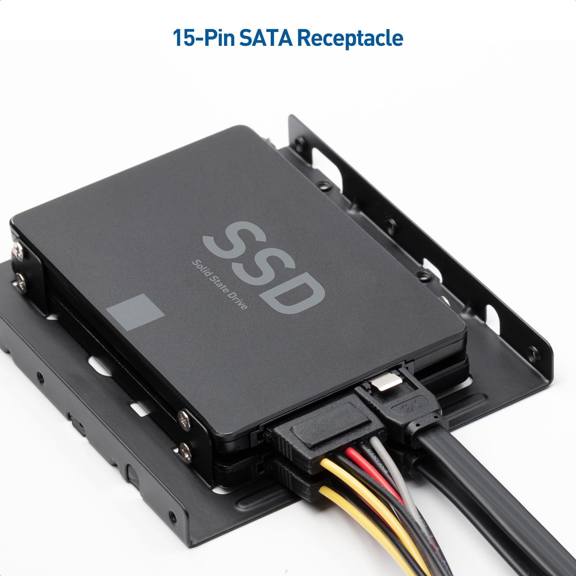 Cable Matters 3 Pack 4 Pin Molex To Dual Sata Power Y Cable Adapter  6 Inches