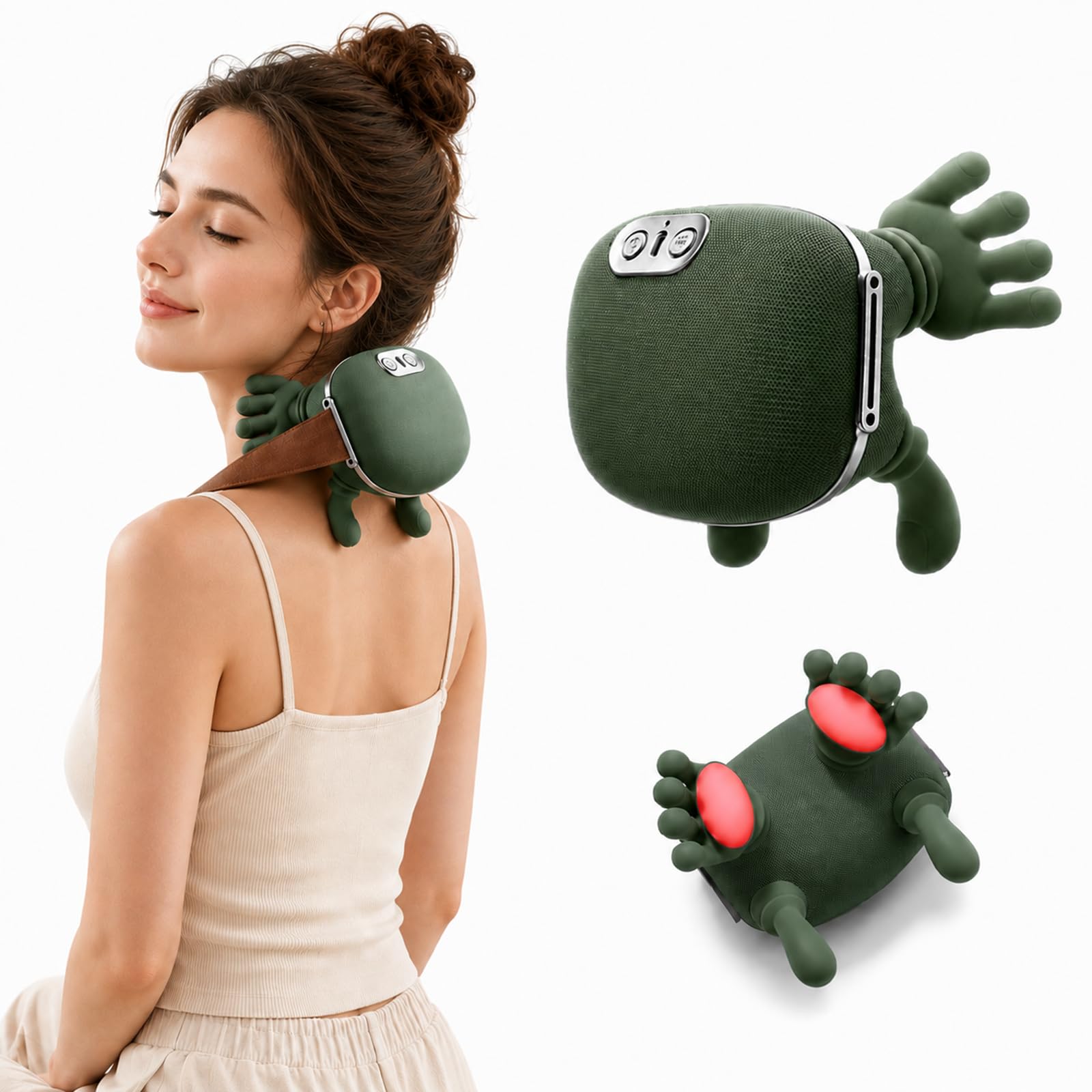 BNHGK Neck Massager with Hands and Fingers4D Real Hand Massager for Neck, Simulated Human Hand Neck Massage, Deep Tissue Kneadi