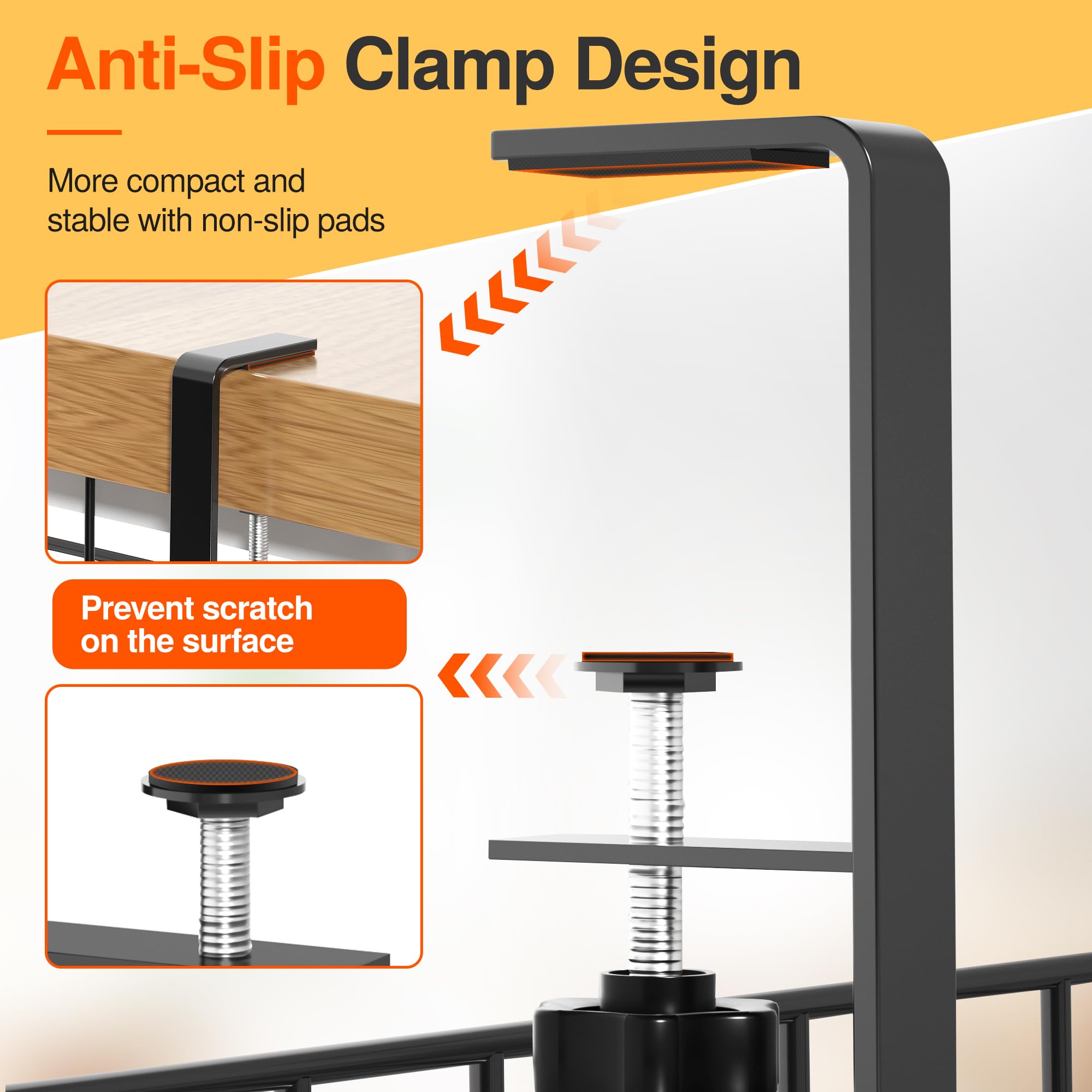 Under Desk Cable Management Tray 1 Pack, Xpatee Wire Management No Drill, Cable Tray With Clamp For Desk Wire Management, Comput