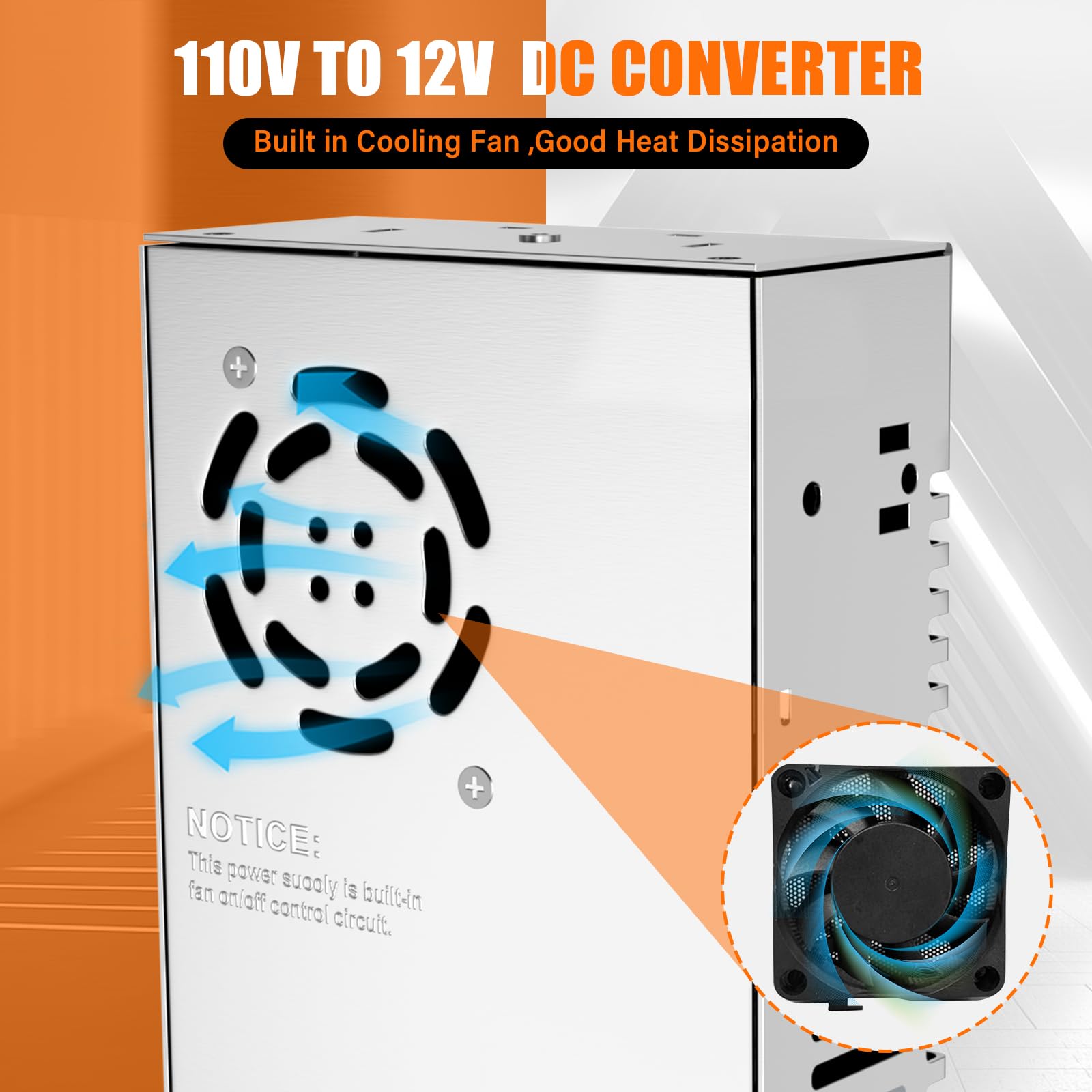 New Version 110V To 12V Dc Converter, Imaycc Ac To Dc Converter 600W 50A,120V To 12V Power Supply, Adjustable Power Supply