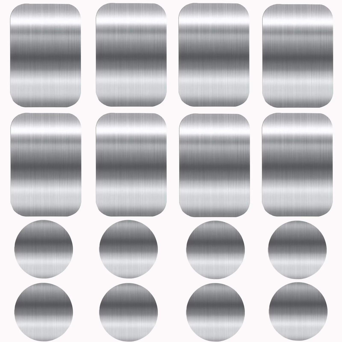 Pau1Hami1Ton Adhesive Thin Metal Plates(Compatible With Magnetic Mounts),16Pcs Metal Plates For Phone Case,Metal Plate For Car,M