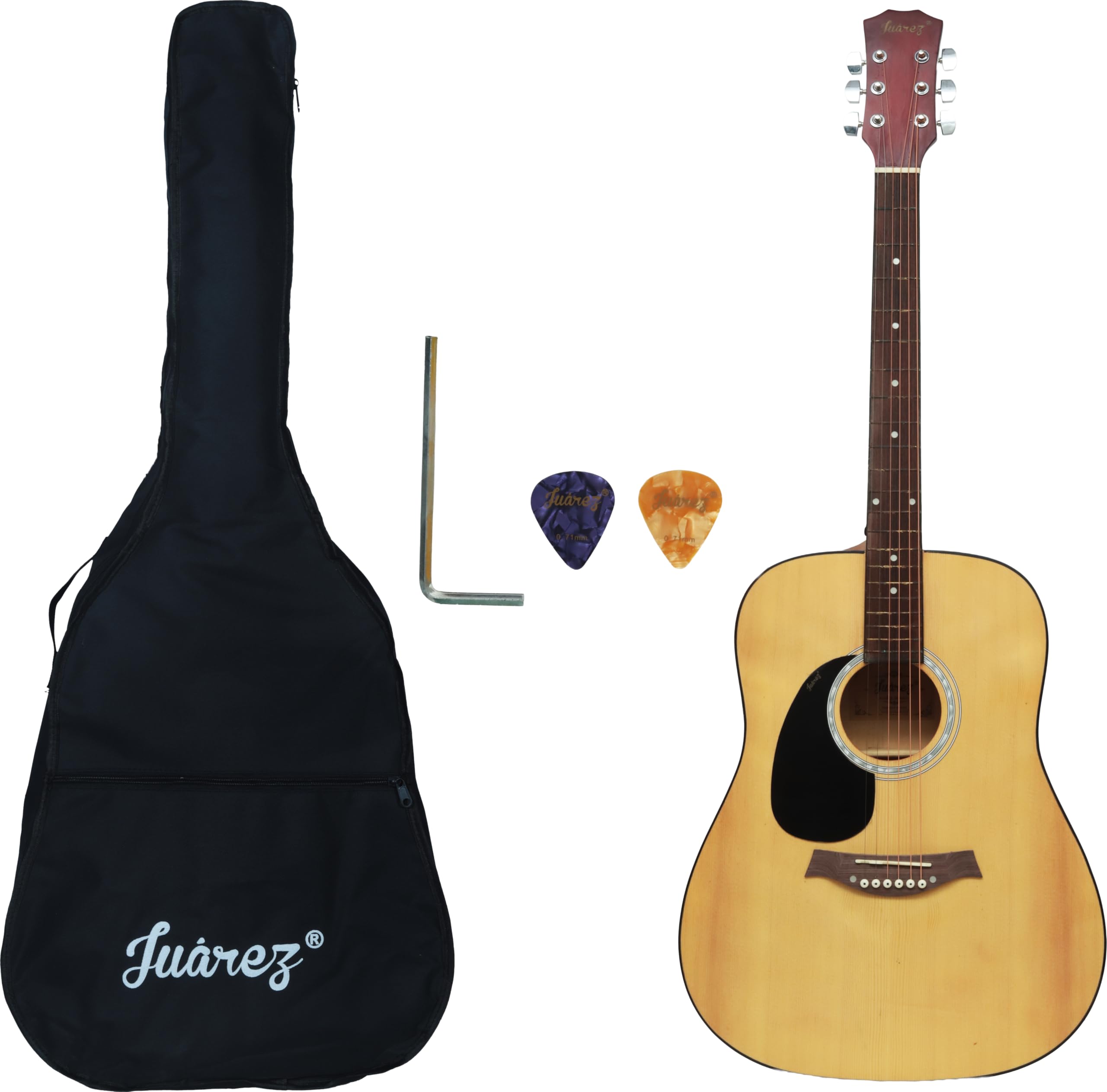 Juarez LeftHanded 41 Acoustic Guitar  Dreadnought Body | Spruce Top | Rosewood Fretboard & Bridge | Alice Steel Strings | Dual