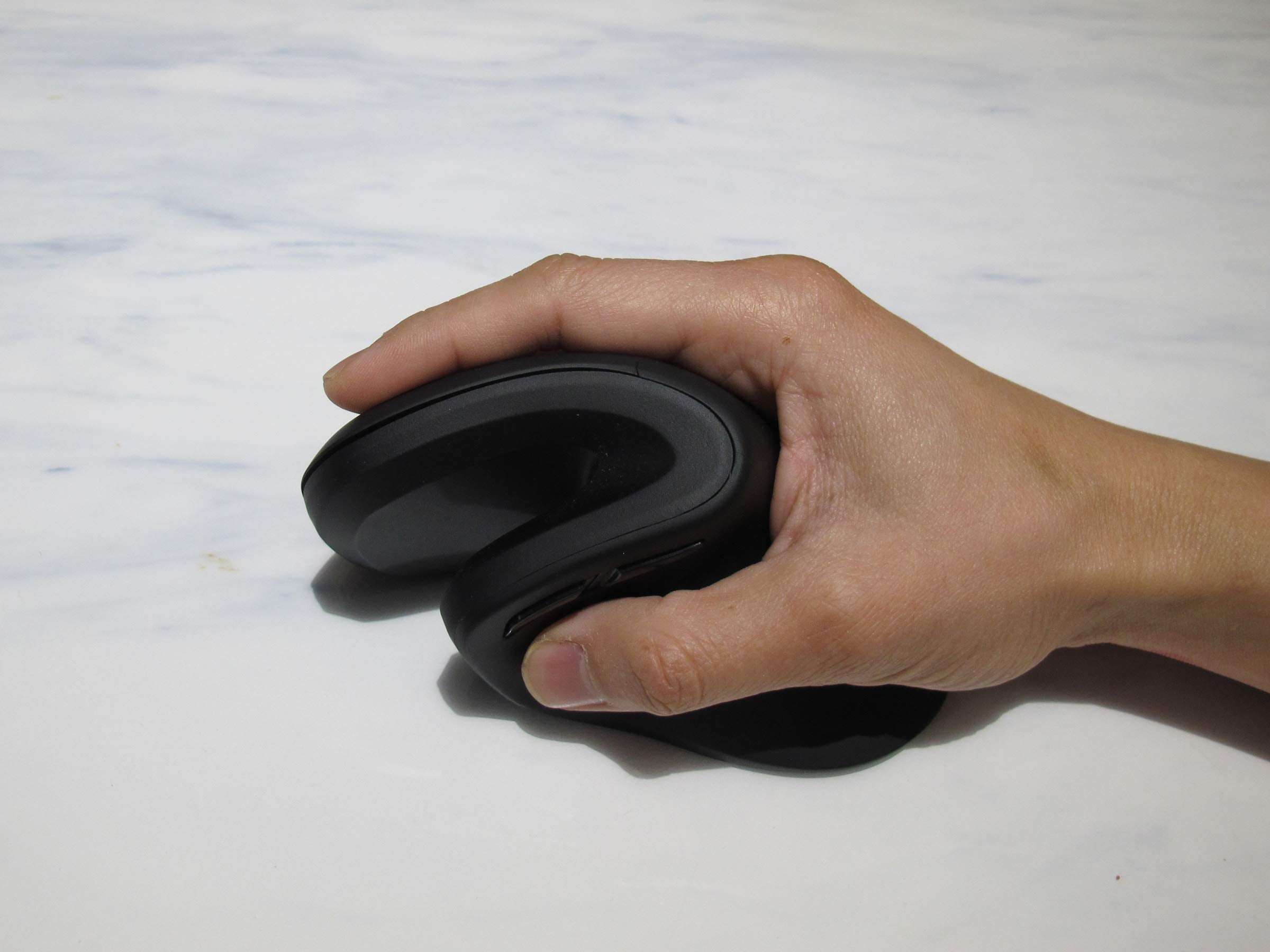 Mojo Perfect Grip Dual Mode Silent Vertical Ergonomic Mouse - Bluetooth/Wireless Optical Mouse W/Adjustable Sensitivity And Quie