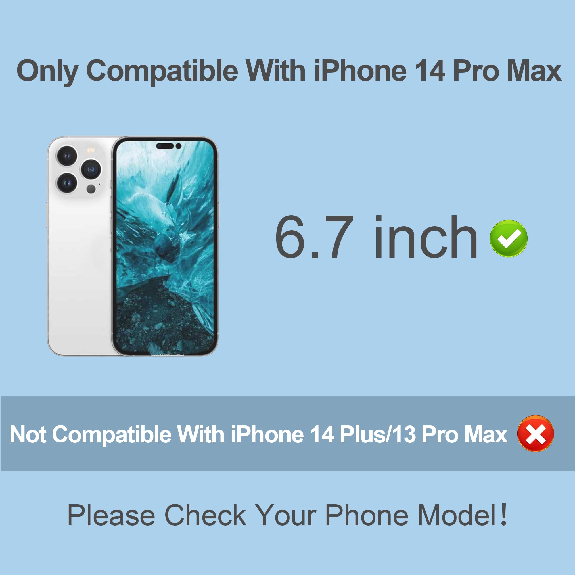 Compatible For Iphone 14 Pro Max Privacy Screen Protector 6.7 Inch Display, Gradient Colorful Anti Spy Anti Blue Light Hd Screen