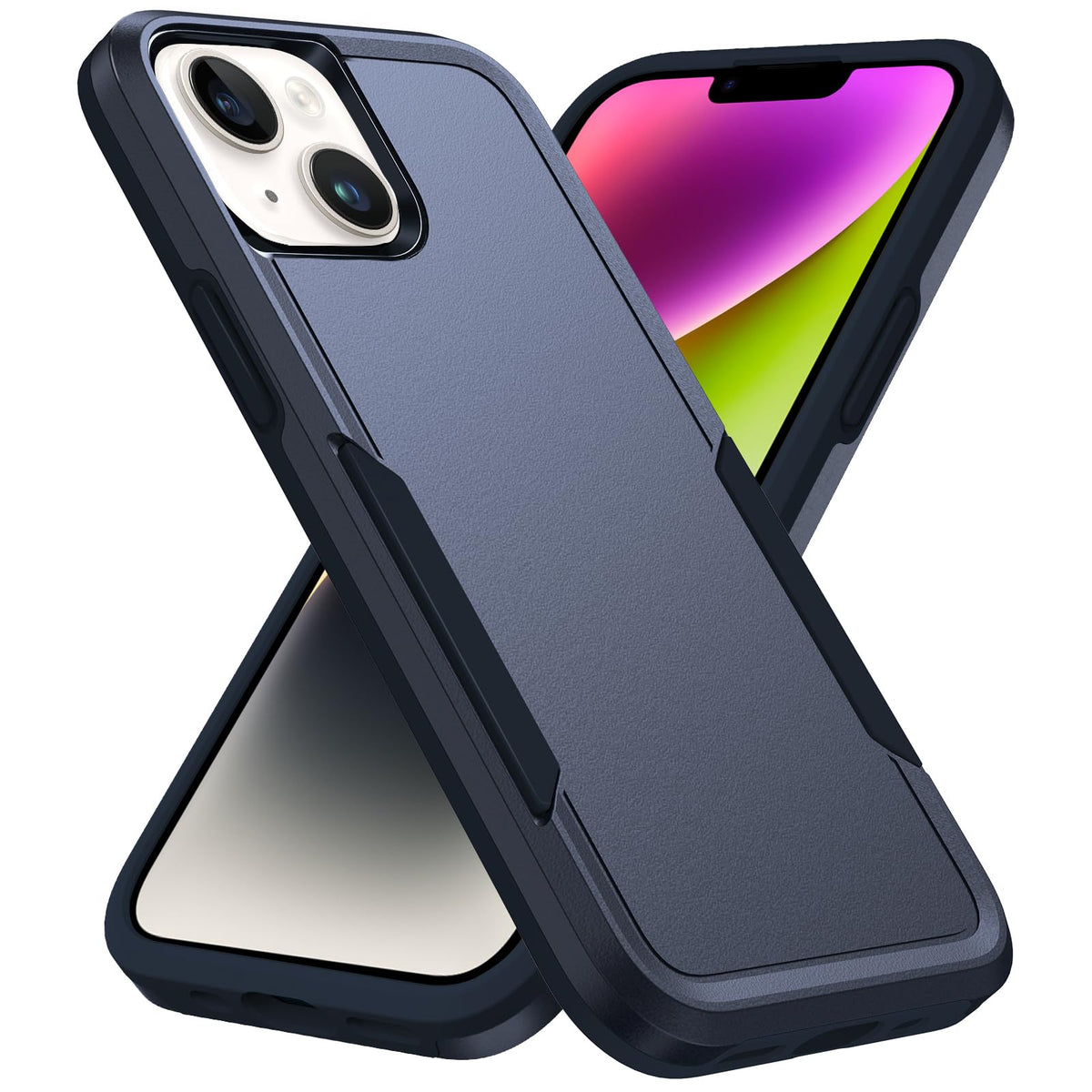 Hsefo Compatible With Iphone 14 Case, Heavy Duty Protection Shockproof Dropproof Dustproof Anti Scratch Phone Case Cover Protect