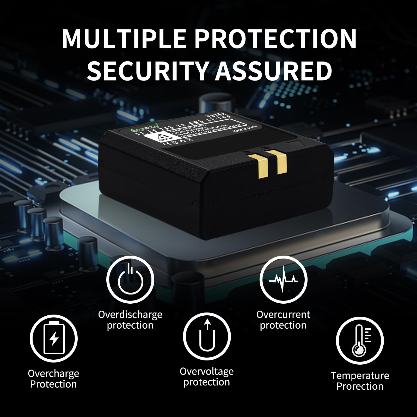 Eeyrnduy Vb18 Rechargeable Lithium Battery For Godox V850 V850Ii V860 V860C V860Ii V860Ii C V860N V860Ii N V860Ii F V860Ii O V86