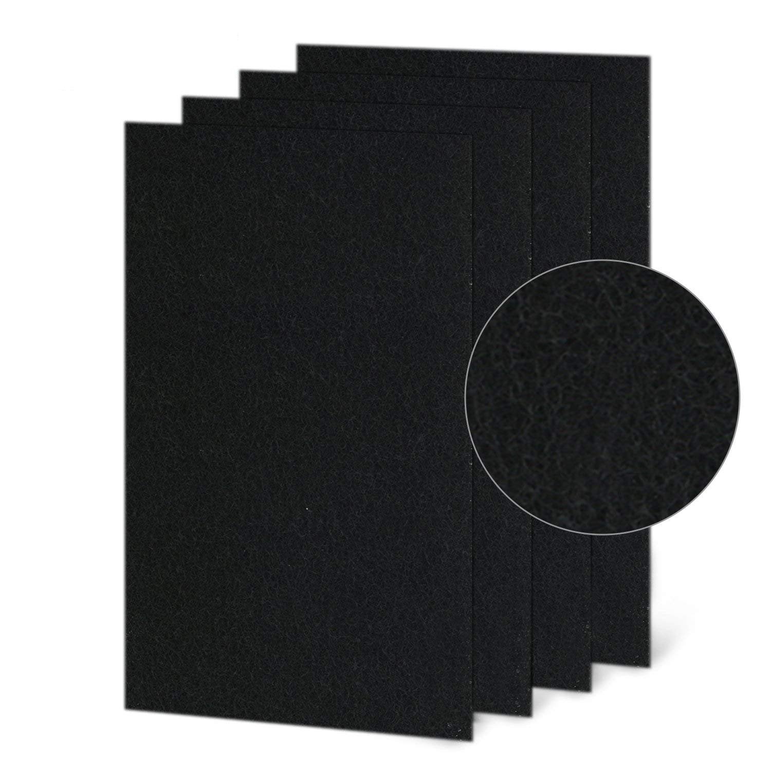 4Pk Replacement Idylis D Activated Carbon Pre Filter Machine Precut Compatible With Idylis Air Purifiers Ac 2118, Ac 2123, Iap 1