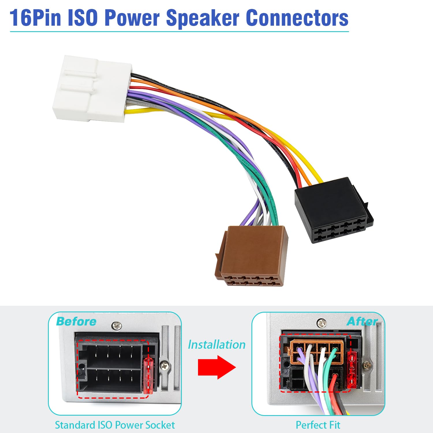 Jayubien Stereo Wiring Harness For Nissan Iso Radio Adapter To 20Pin Connector Compatible With Altima Sentra Frontier Versa Xter