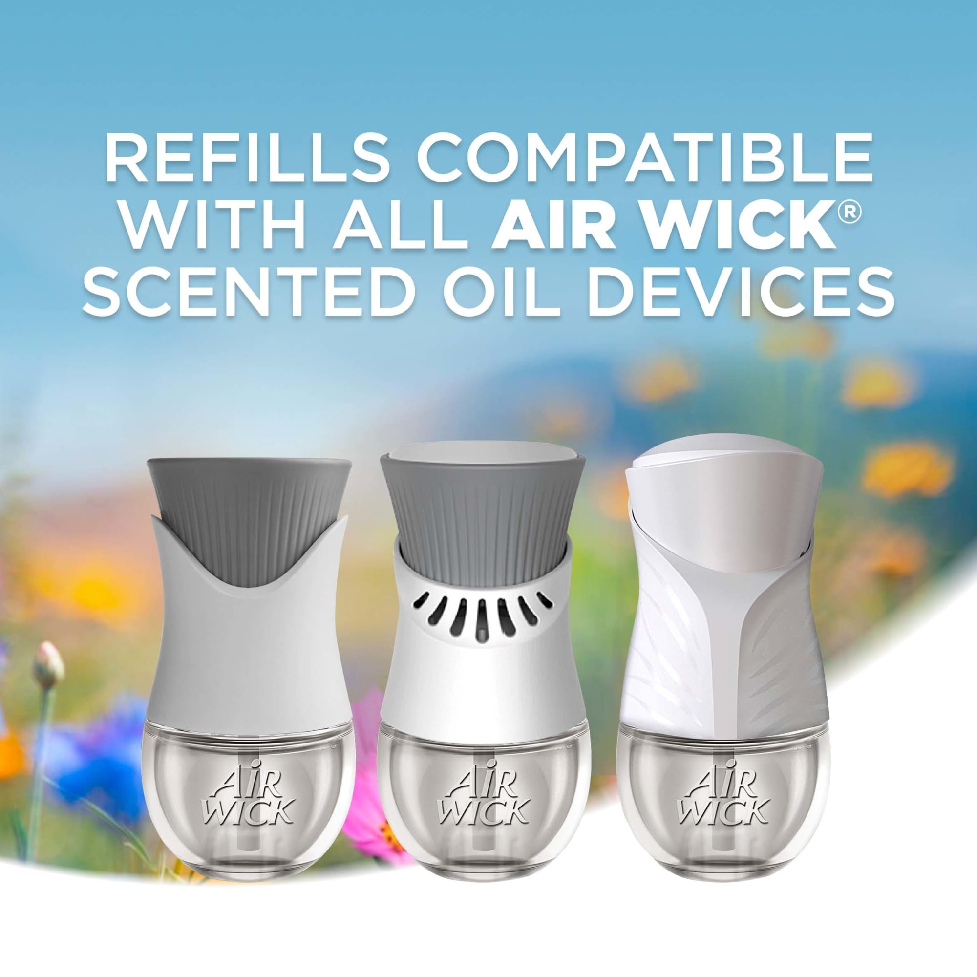 Air Wick Plug In Scented Oil Refill, 5Ct, Fresh Linen, Essential Oils, Air Freshener