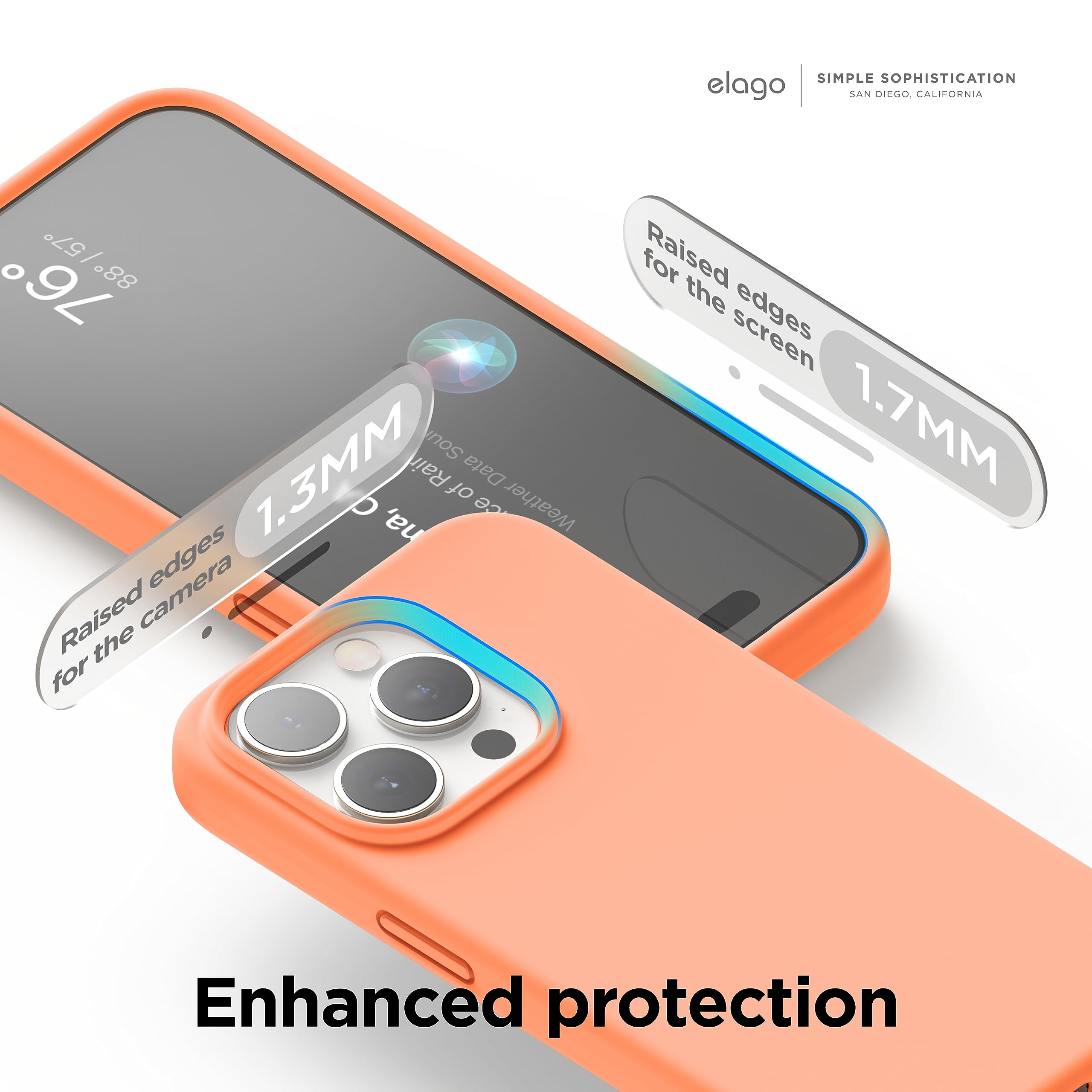Elago Liquid Silicone Case Compatible With Iphone 15 Pro Max Premium Full Body Protection Case [4 Layer Shockproof Structure], S