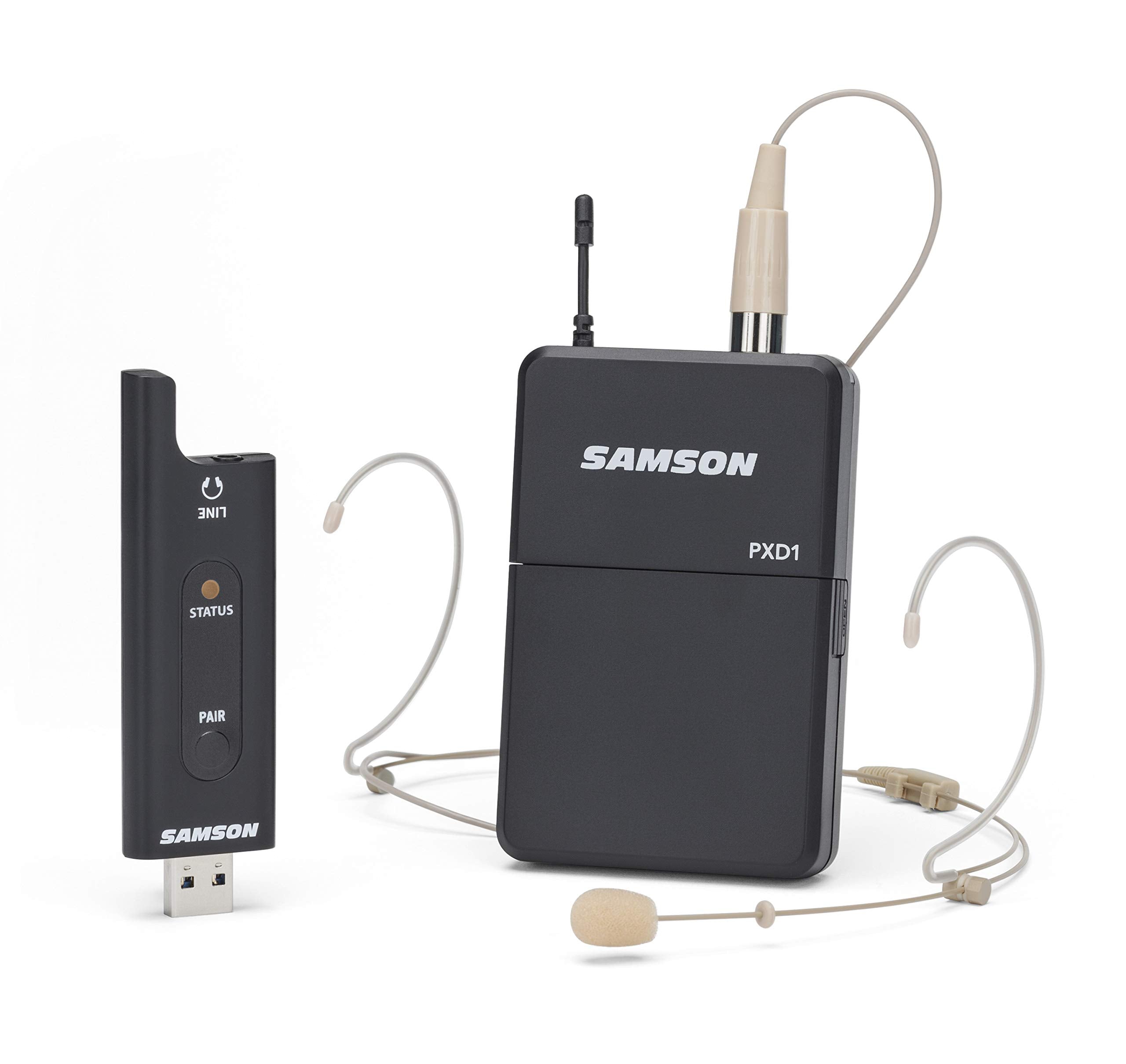 SAMSON XPD2 Headset USB Digital Wireless System (SWXPD2BDE5), BLK