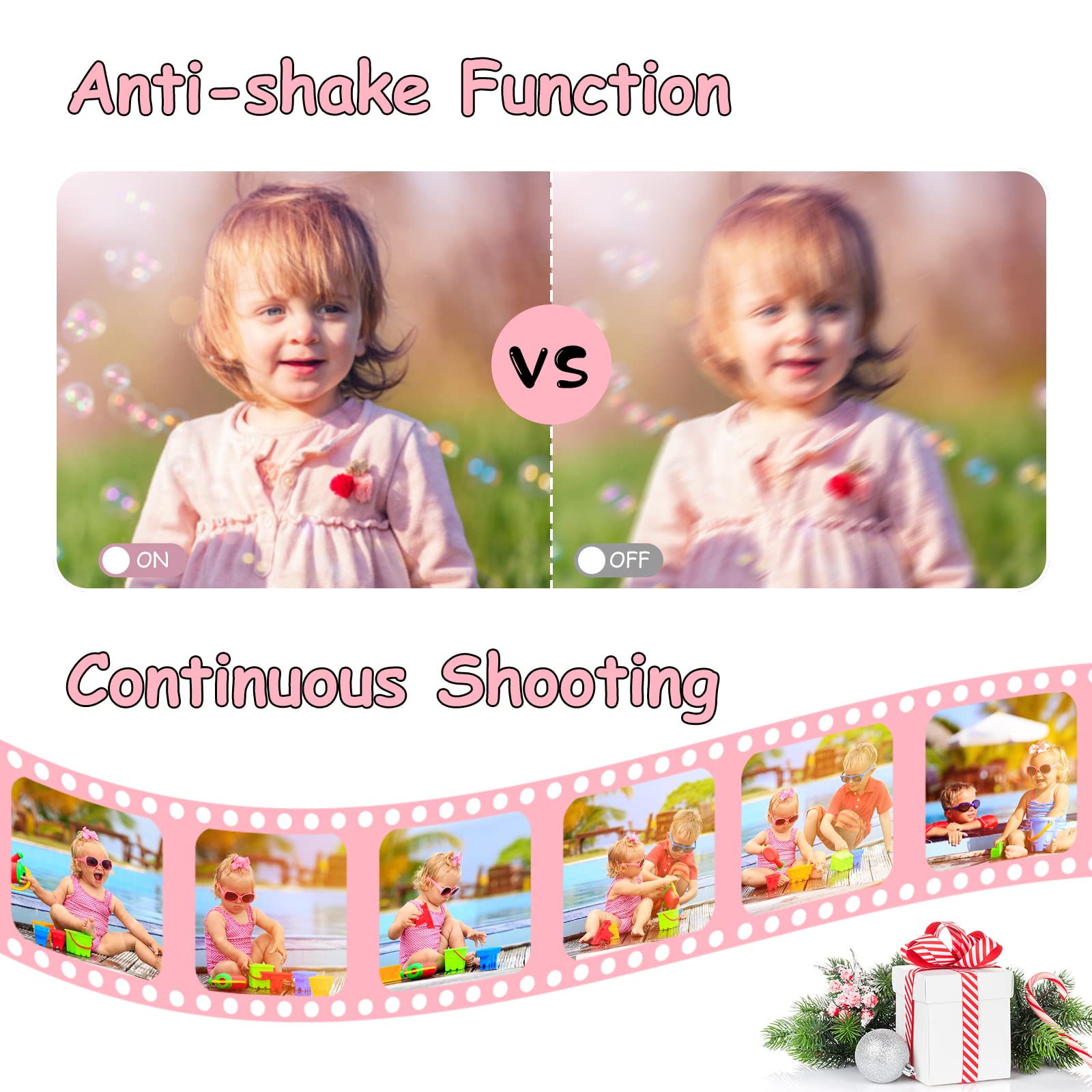 Underwater Camera With 32Gb Card Point And Shoot Waterproof Camera 10Ft 30Mp 1080P Fhd Video Compact Portable 16X Zoom Waterproo