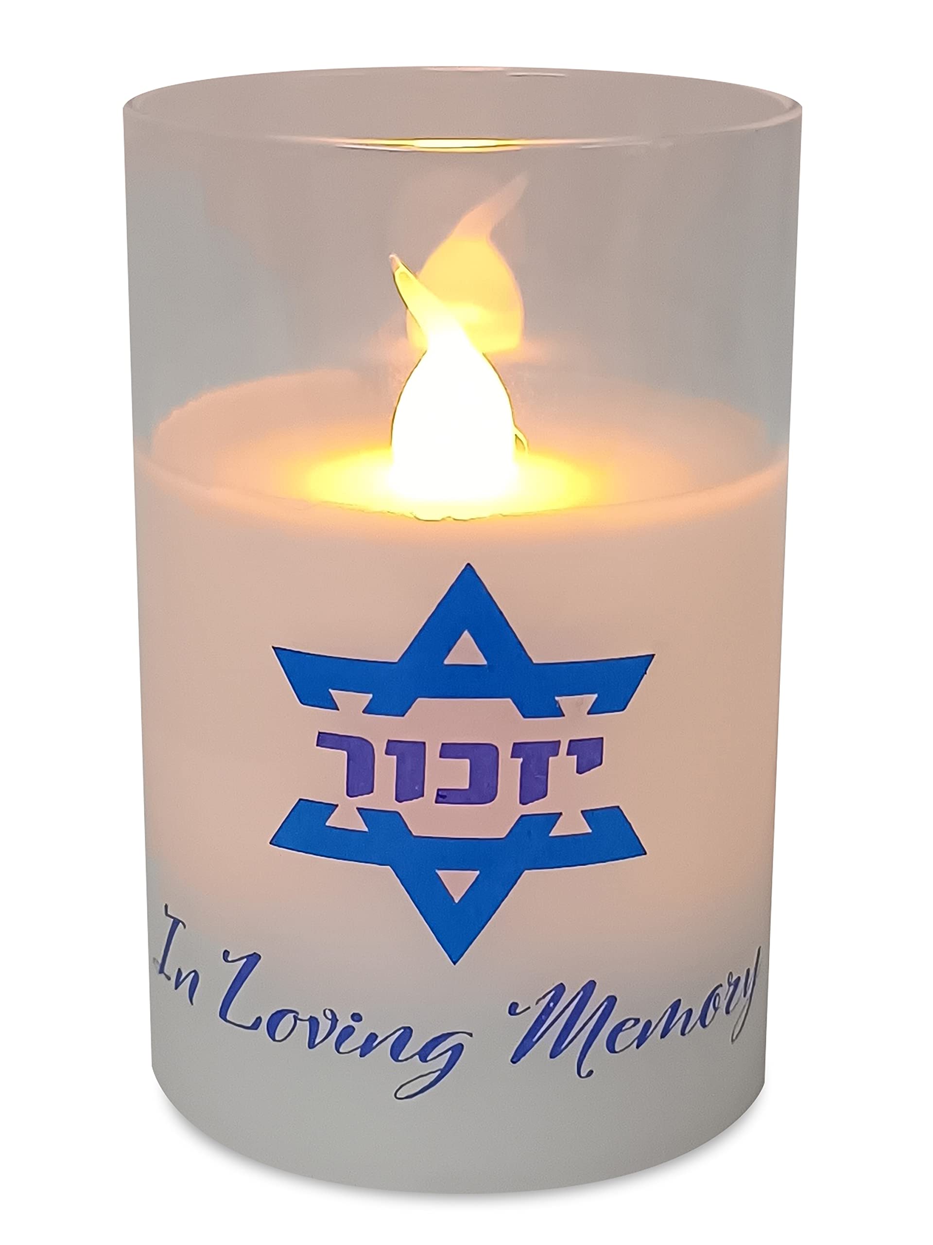 Ner Mitzvah Electric Yahrzeit Candle   Led Votive Candles   Flameless Memorial Candle