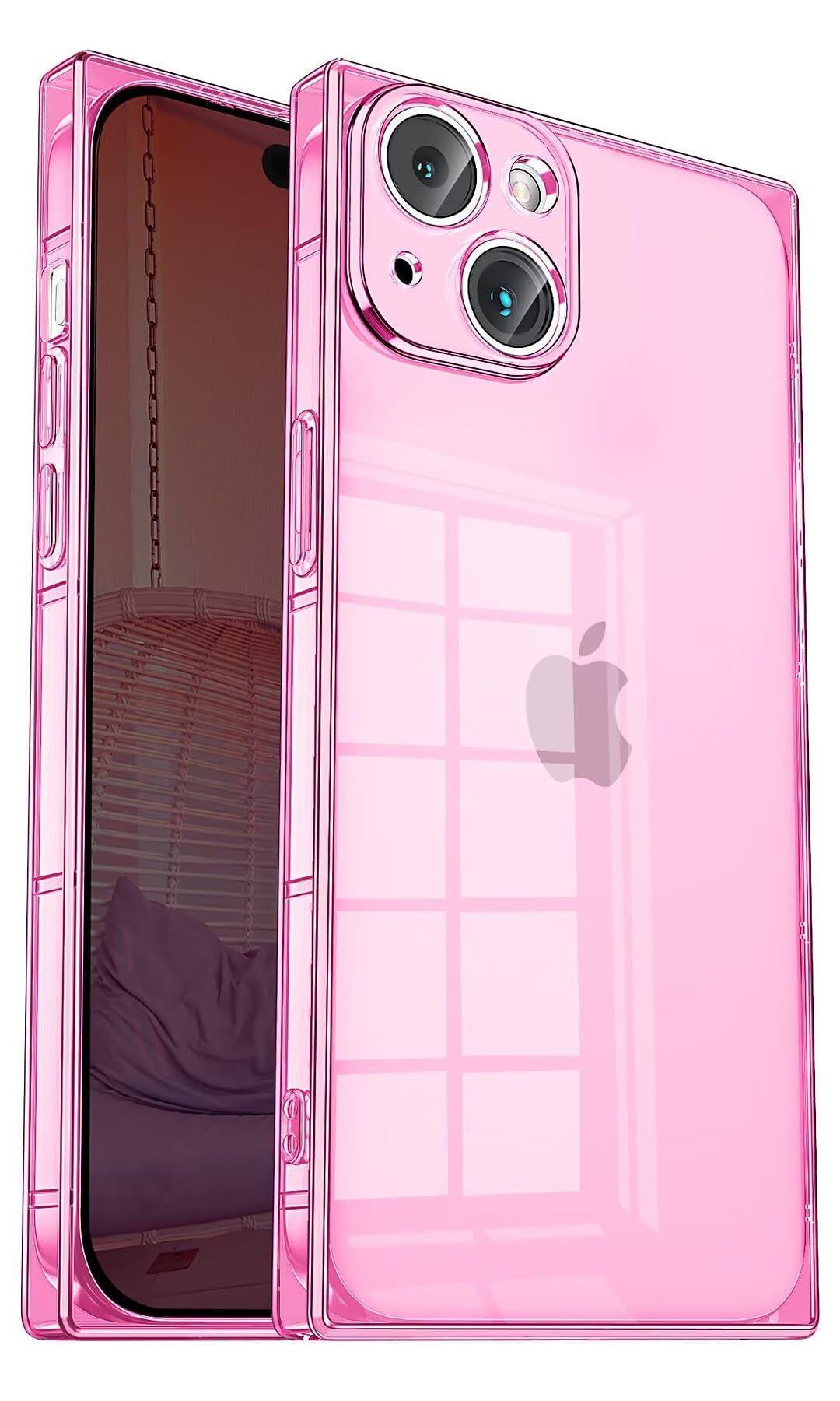 Tzomsze Case For Iphone 15 Case Clear,Camera Protection & Reinforced Corners Tpu Cushion,Slim Silicone Shockproof Case Cover For