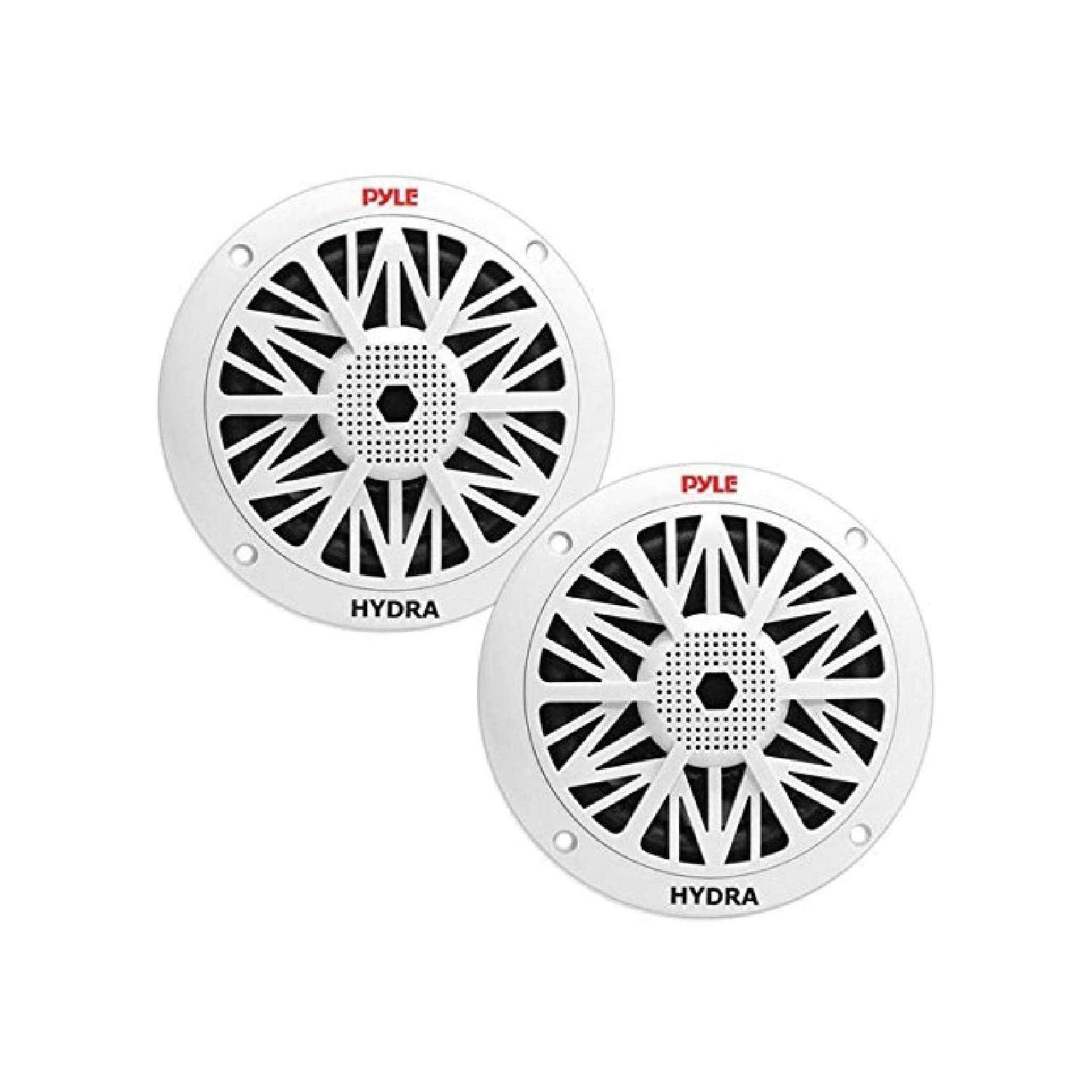 Pyle 6.5 Inch Dual Marine Speakers - 2 Way Waterproof and Weather Resistant Outdoor Audio Stereo Sound System with 200 Watt Powe