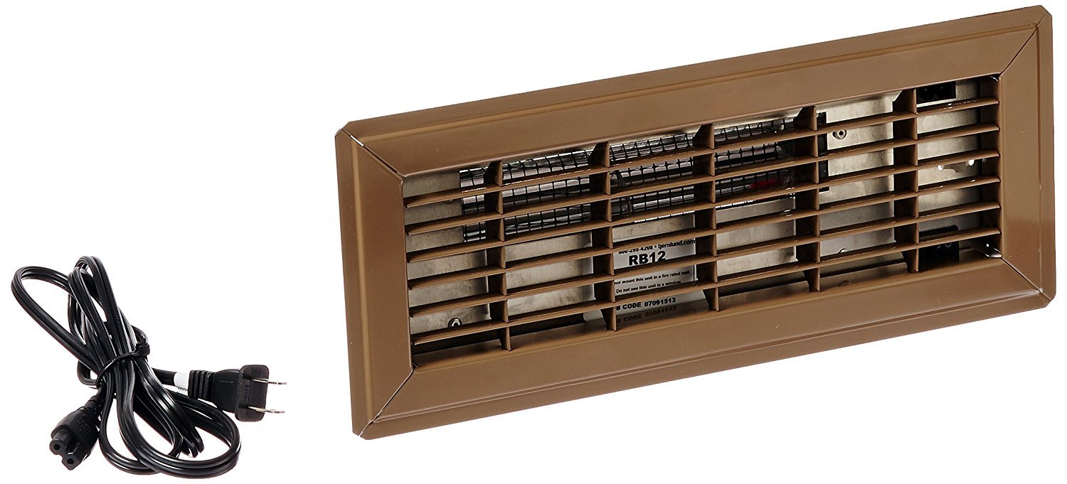 Tjernlund Rb12 Register Booster Fan 4 X 12'' Brown Grill
