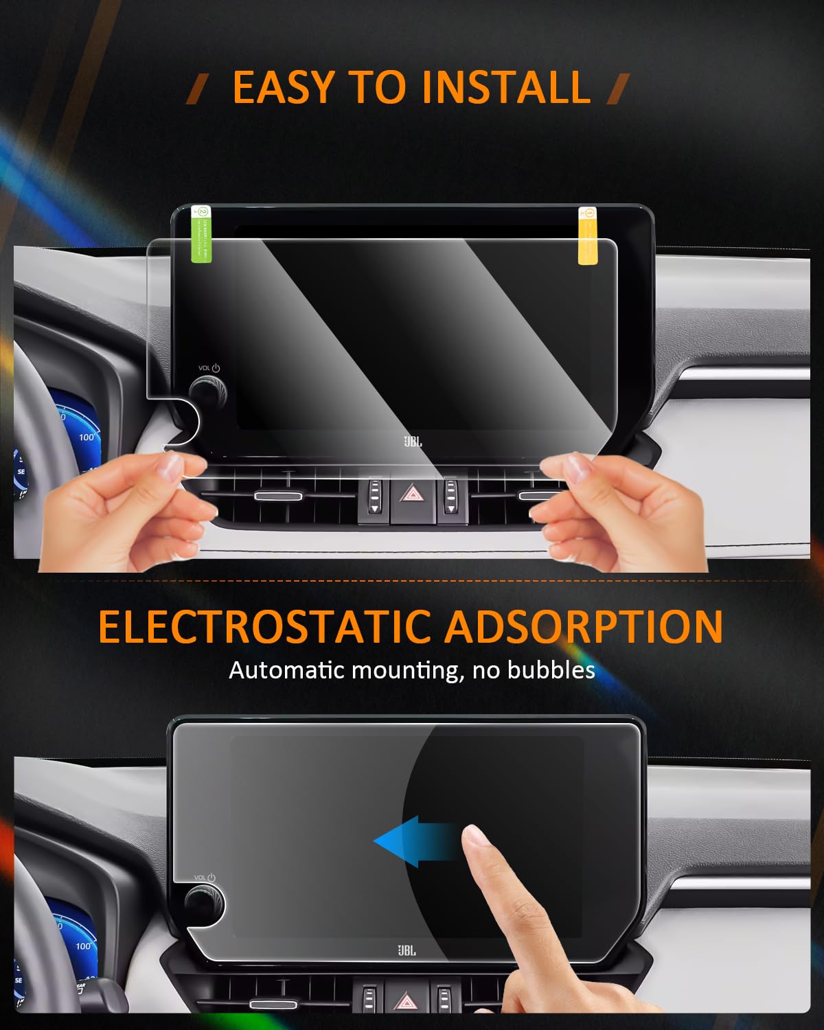 Cdefg For 2023 2024 2025 Toyota Rav4 Hybrid Screen Protector Rav4 Limited Xse Se Trd Off Road 2024 2023 Rav 4 Accessories Touchscreen Cover 10.5' Tempered Glass