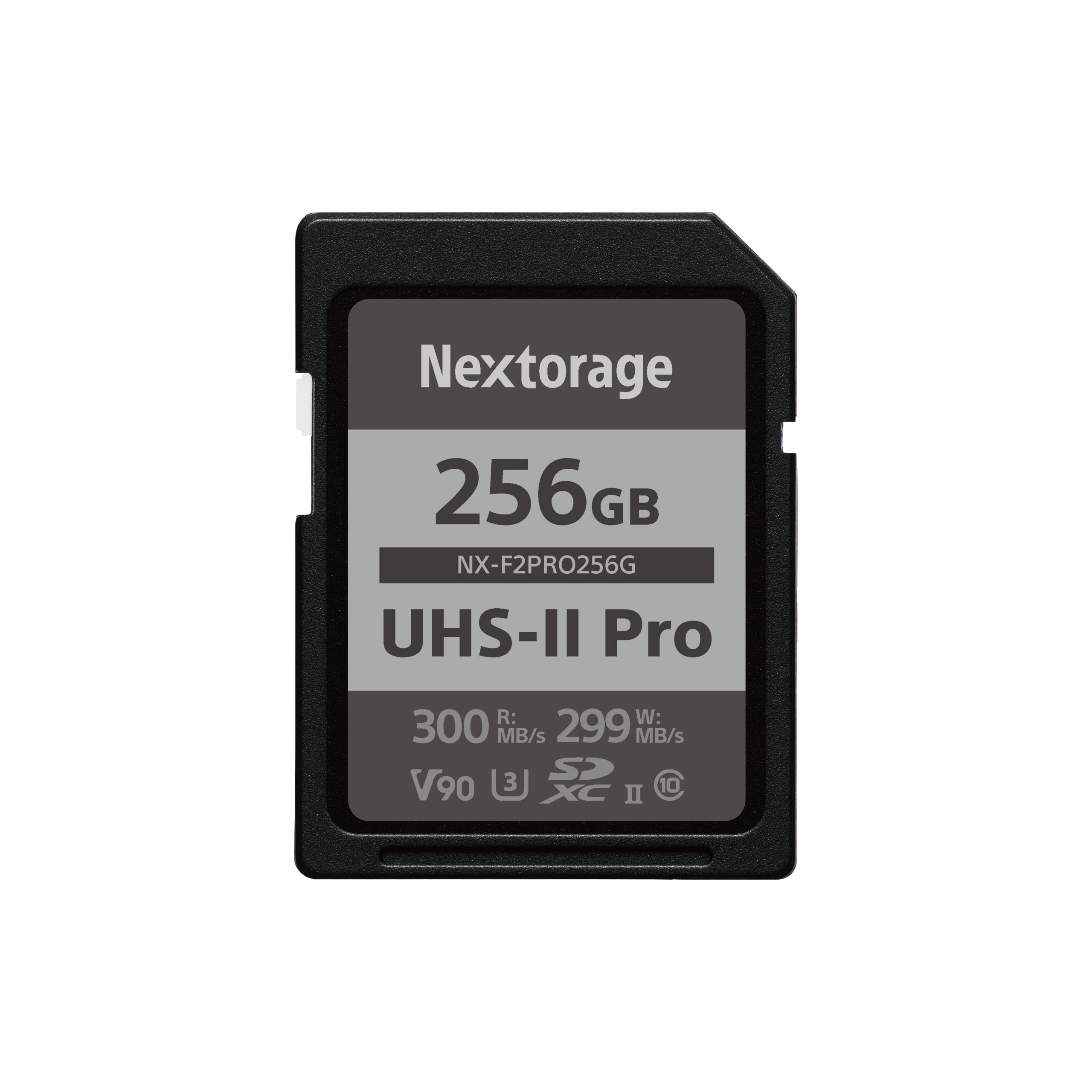 Nextorage 256Gb Sdxc Uhs Ii V90 Sd Card Japanese Brand Pslc Max. Write Speed 299Mb/S Max. Read Speed 300Mb/S 4K Recording F2Pro Series Nx F2Pro256G Sdxc Card For Digital Camera