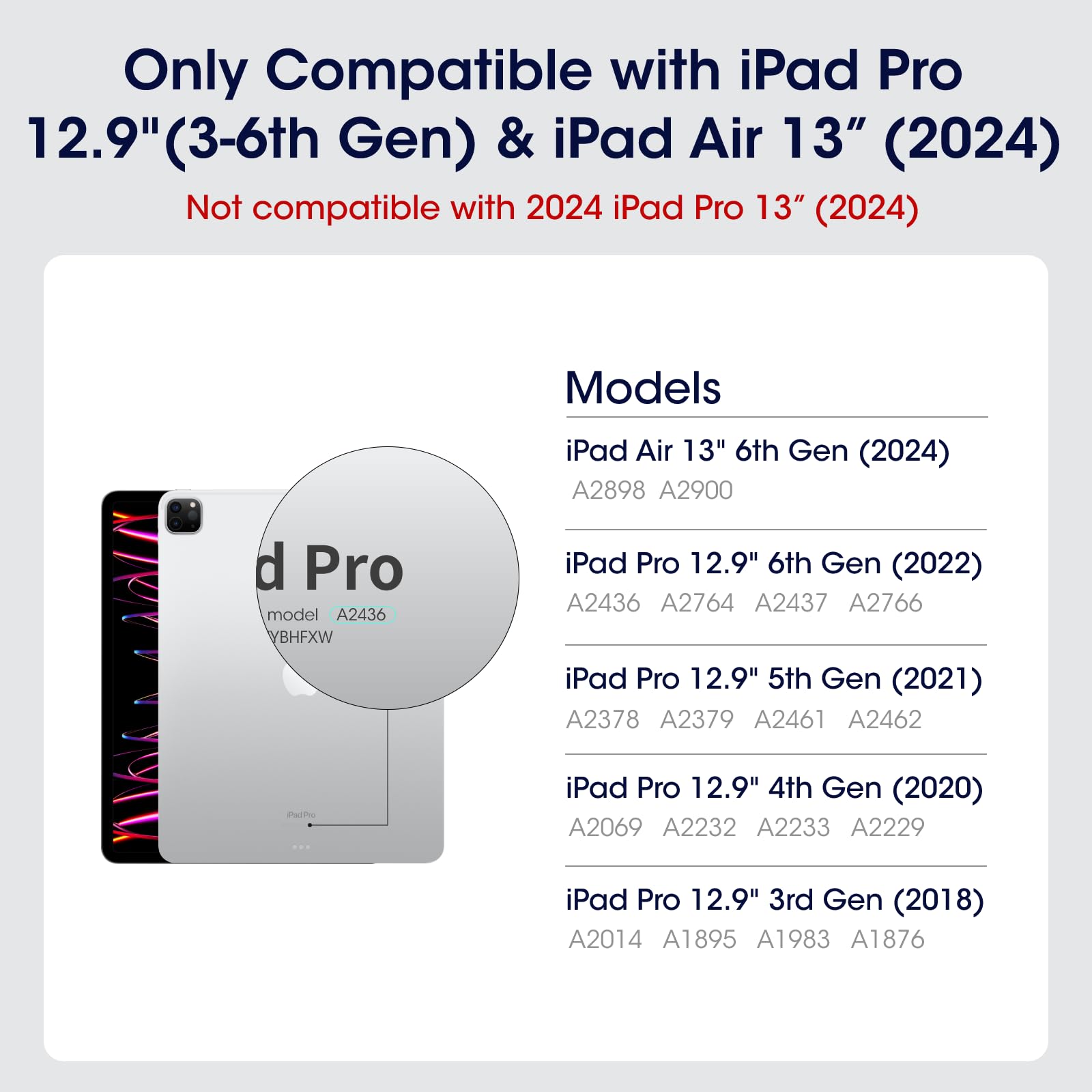 Pitaka Ipad Pro 12.9 Case, Compatible With Ipad Air M3/M2 13 Inch & Ipad Pro 12.9 (3 6Th Gen) 2022/2021/2020/2018, Lightweight Portrait/Landscape Magnetic Case With 4 Standing Angles   Black