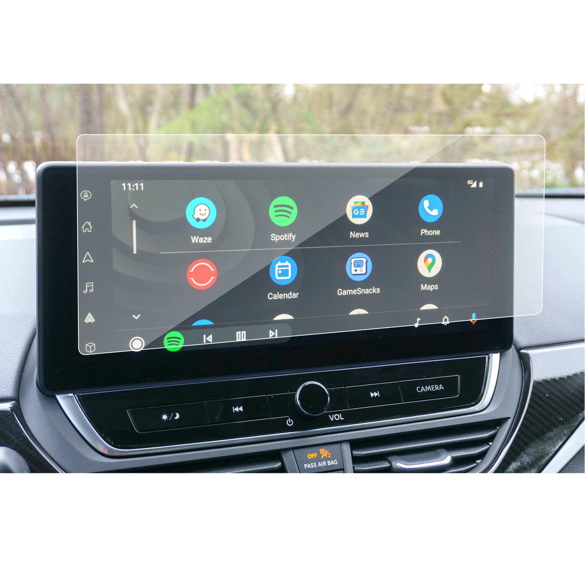 Sxcy For 2023-2025 Nissan Altima Tempered Glass Screen Protector For 2024 2025 Altima Accessories (Sl/Sr Vc-Turbo) Navigation Display Screen Protector
