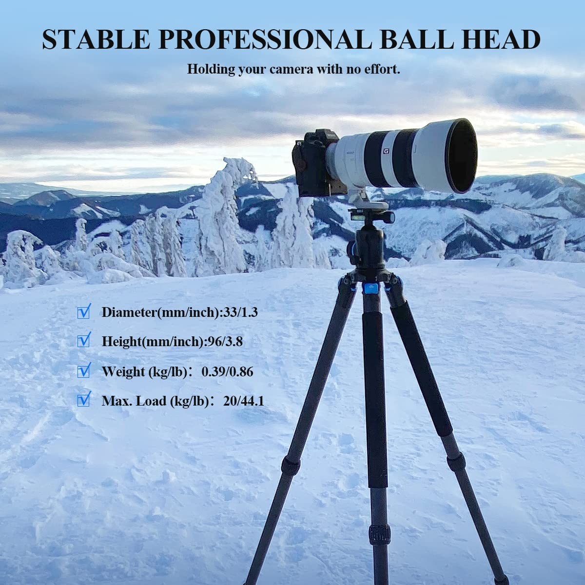 Sirui Kx Series Aluminium Tripod Head Incl. Ty Series Quick Release Plate   Black (K 10X)