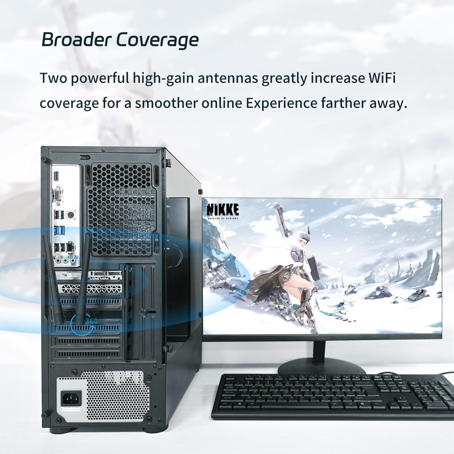Qfly Pcie Wifi 6E Card, Ax210 Network Card Adapter For Pc Gaming, Bluetooth 5.3, Tri Band (802.11Ax) 5400Mbps 6Ghz Wireless Lan