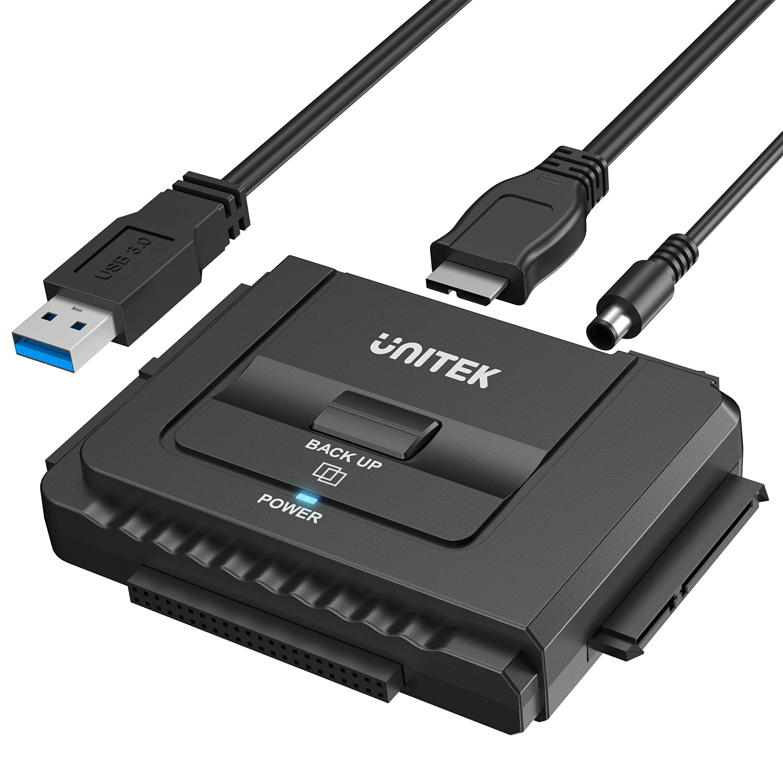 Unitek Usb 3.0 To Ide And Sata Converter External Hard Drive Adapter Kit For Universal 2.5/3.5 Hdd/Ssd Hard Drive Disk, One Touc
