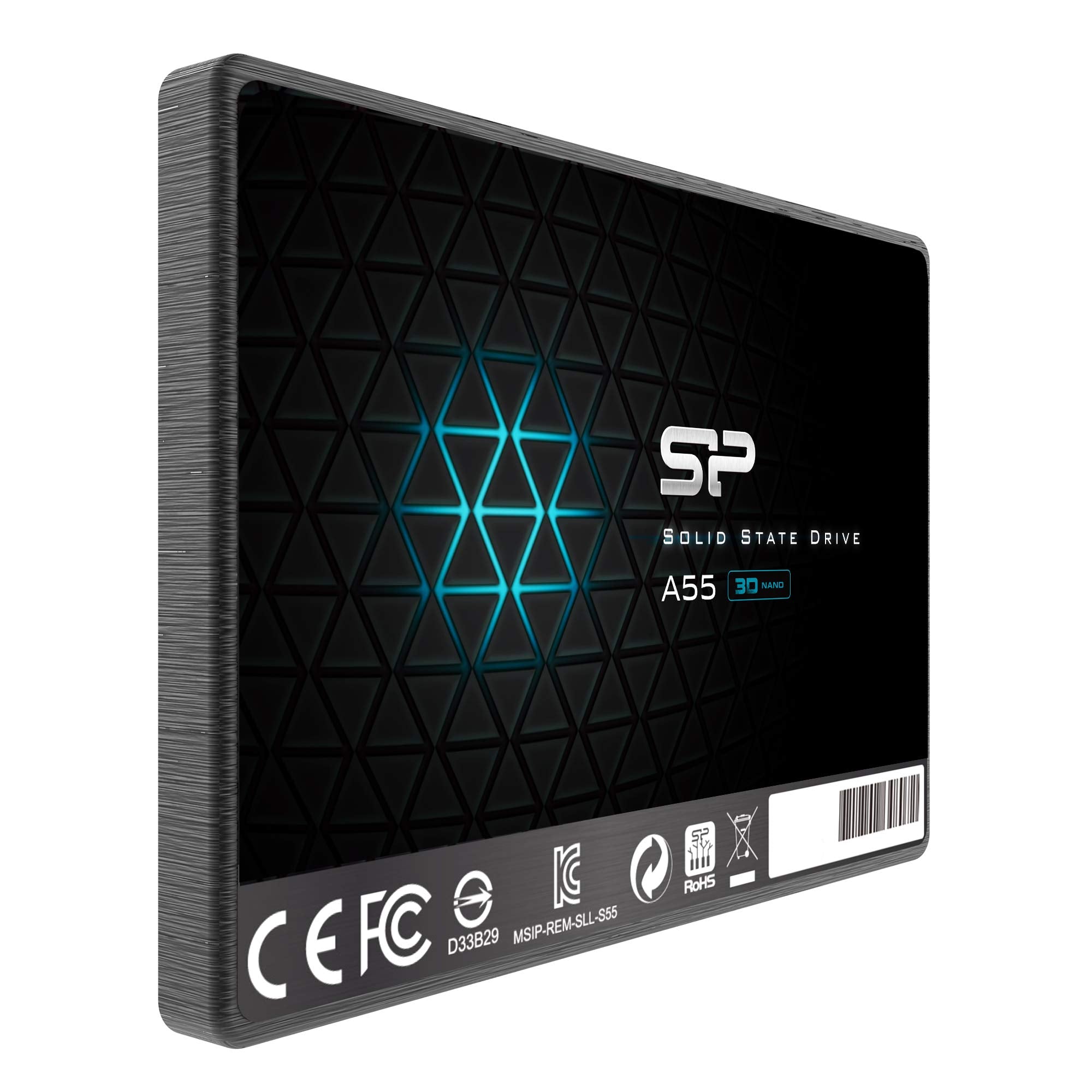 Silicon Power 4Tb Ssd 3D Nand A55 Slc Cache Performance Boost Sata Iii 2.5'' 7Mm (0.28'') Internal Solid State Drive (Sp004Tbss3