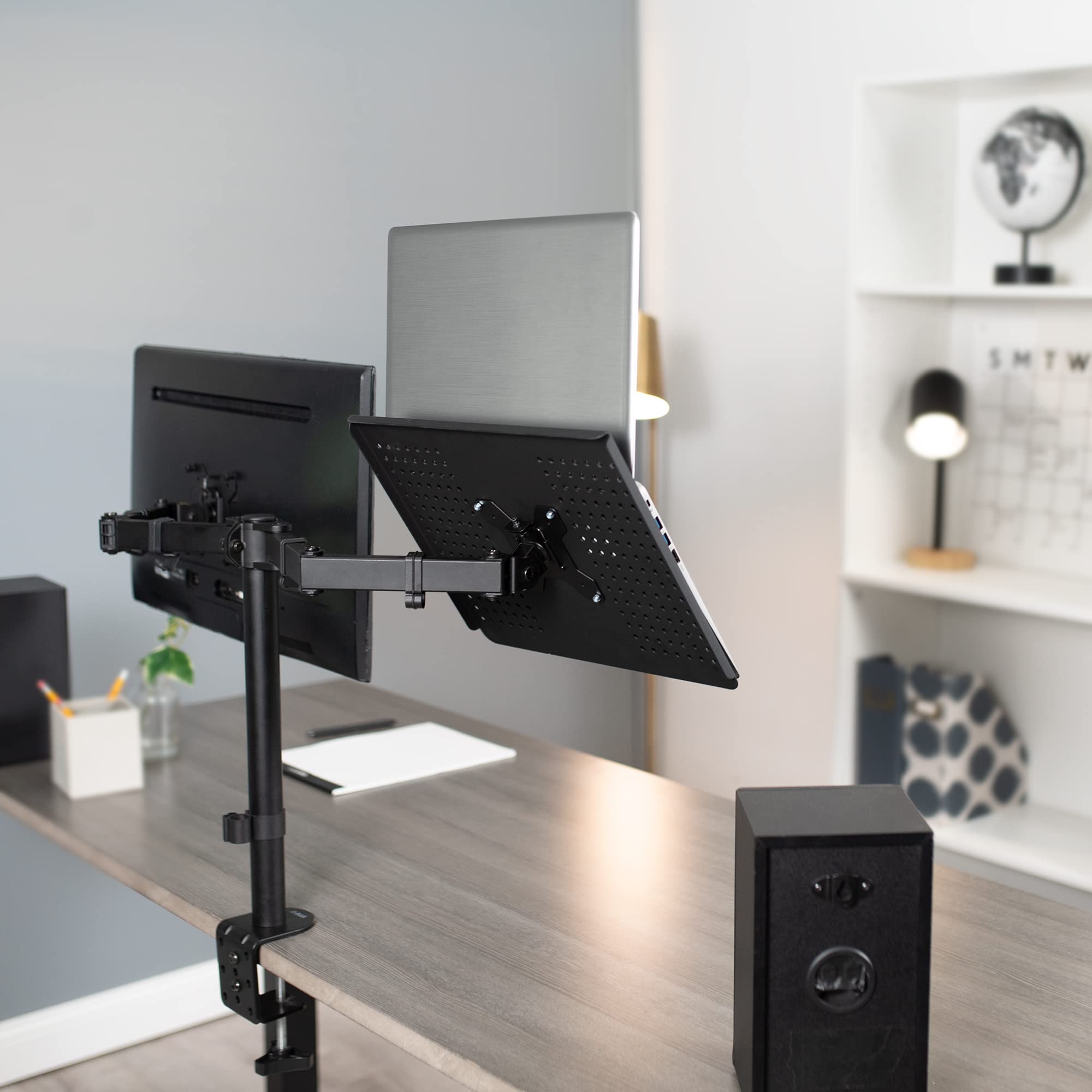 VIVO Laptop Notebook Steel Tray Platform Tray Only for VESA Mount Stand, Fits 100mm Plate Holes, Fits up to 17 inch Laptops, Black, Stand LAP2