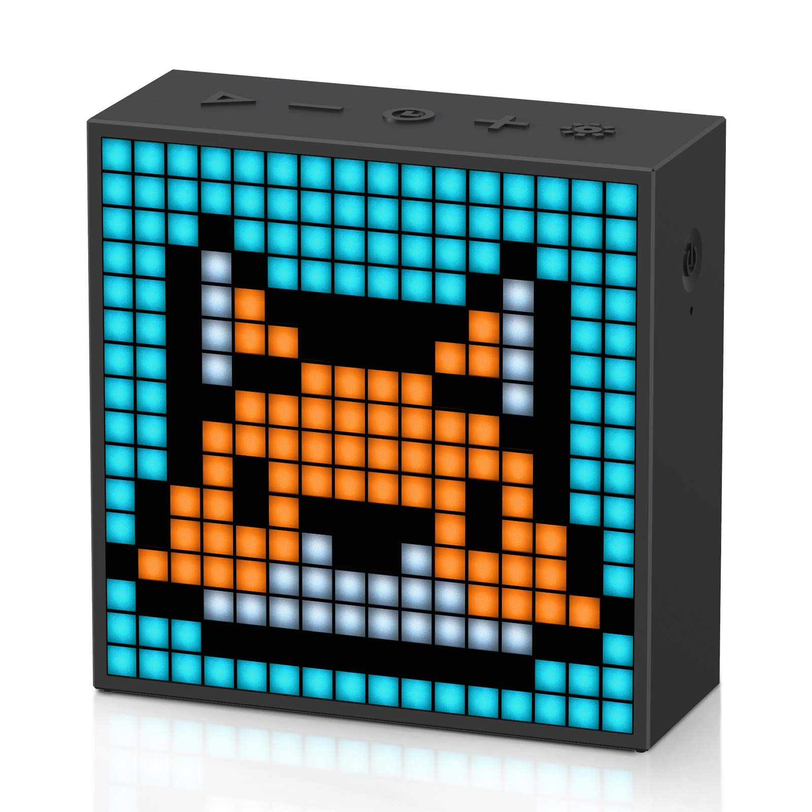 Divoom Timebox Evo    Pixel Art Bluetooth Speaker With 16X16 Led Display App Control   Cool Animation Frame & Gaming Room Setup & Bedside Alarm Clock  Black
