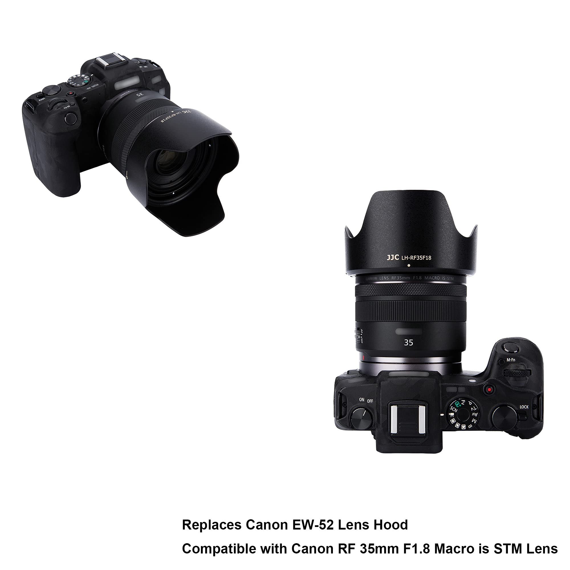 Rf 35Mm Tulip Flower Lens Hood Shade Fit For Canon Rf 35Mm F1.8 Macro Is Stm Lens Replaces Canon Ew 52 Hood On Canon Eos R6 R5 R