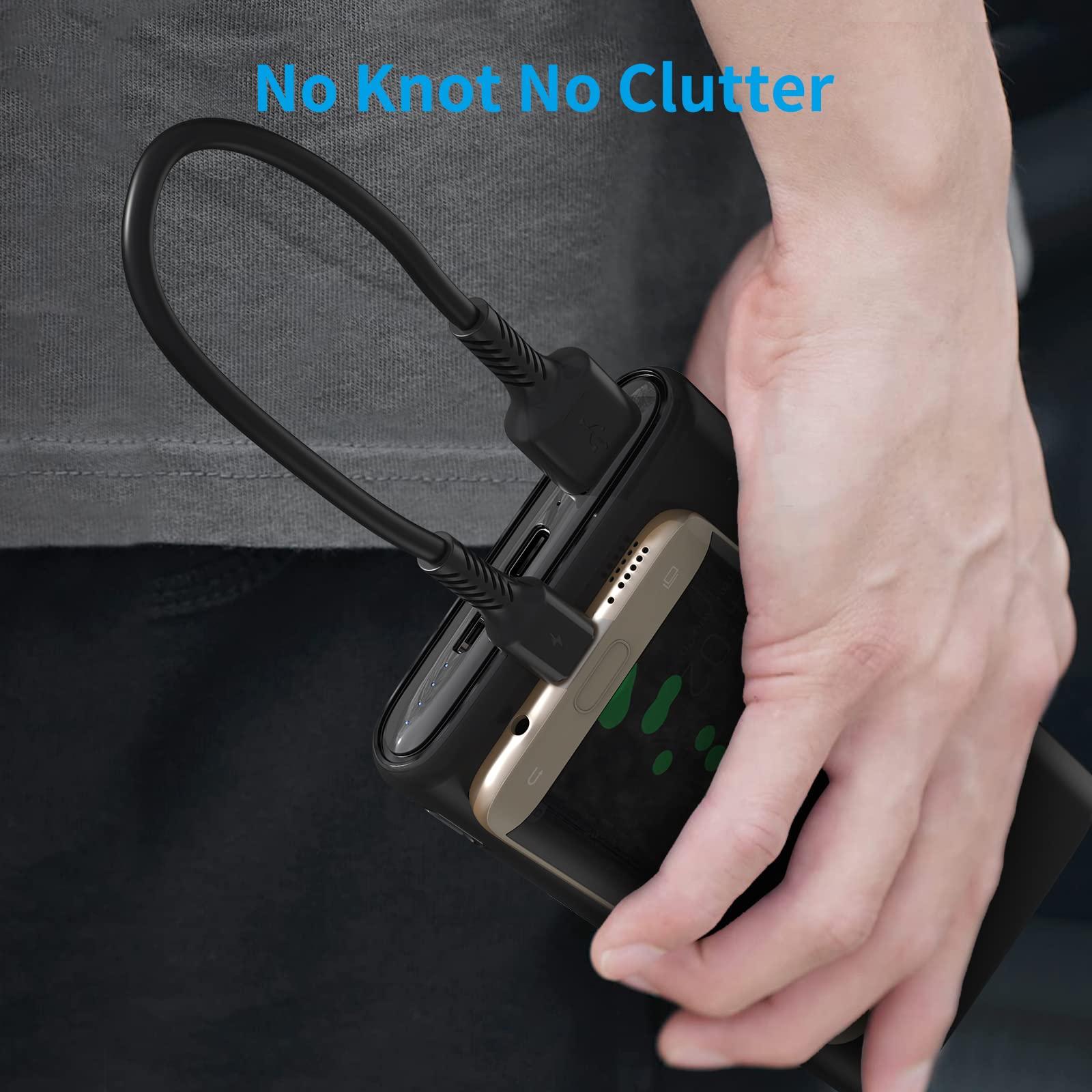 Short Micro Usb Cable 1Ft [5 Pack] Usb 2.0 Micro Usb Charging Cable Android Charger Cord For Samsung Galaxy S7 Edge S6 J7 Note 5