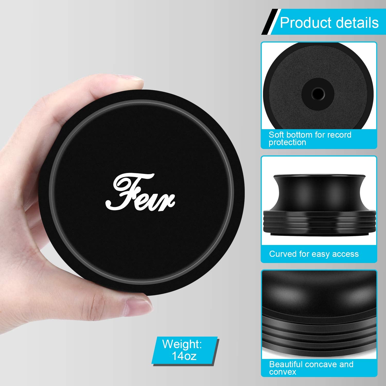 Record Weight Stabilizer Turntable Clamp   14Oz Premium Aluminum Weight Clamps For Hifi Turntable Vinyl Disc Lp Record Player