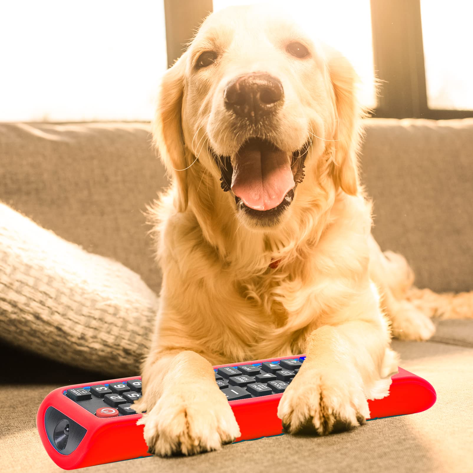 Remote Case For Samsung Tv Controller, Silicone Remote Cover For Bn59 01199F Samsung Remote Control, Smart Tv Remote Skin Sleeve Red