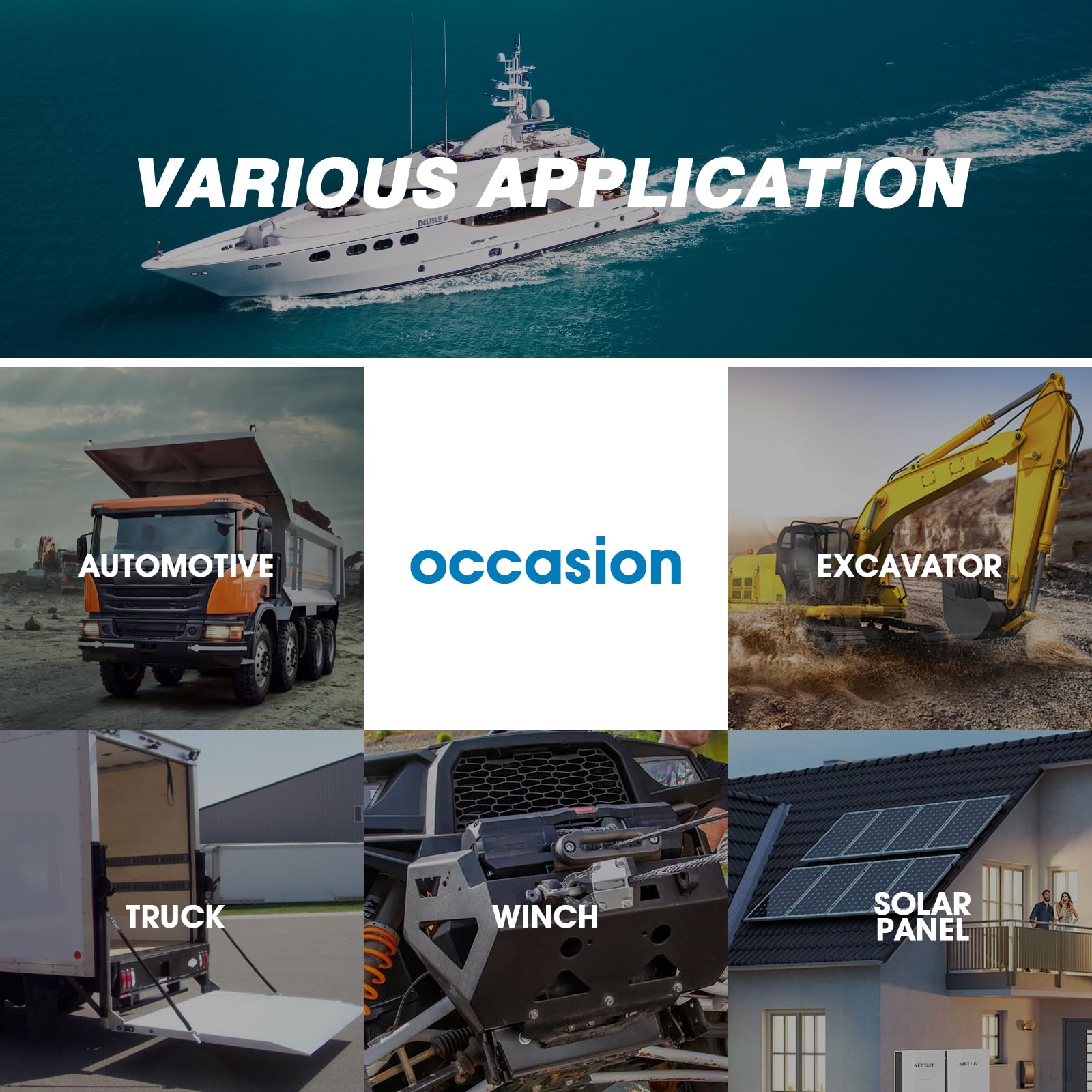 Gloso Common Bus Bar 3/8    Power Distribution Block Marine Busbar Battery Terminal Distribution Block 150 Amp Rating 4P