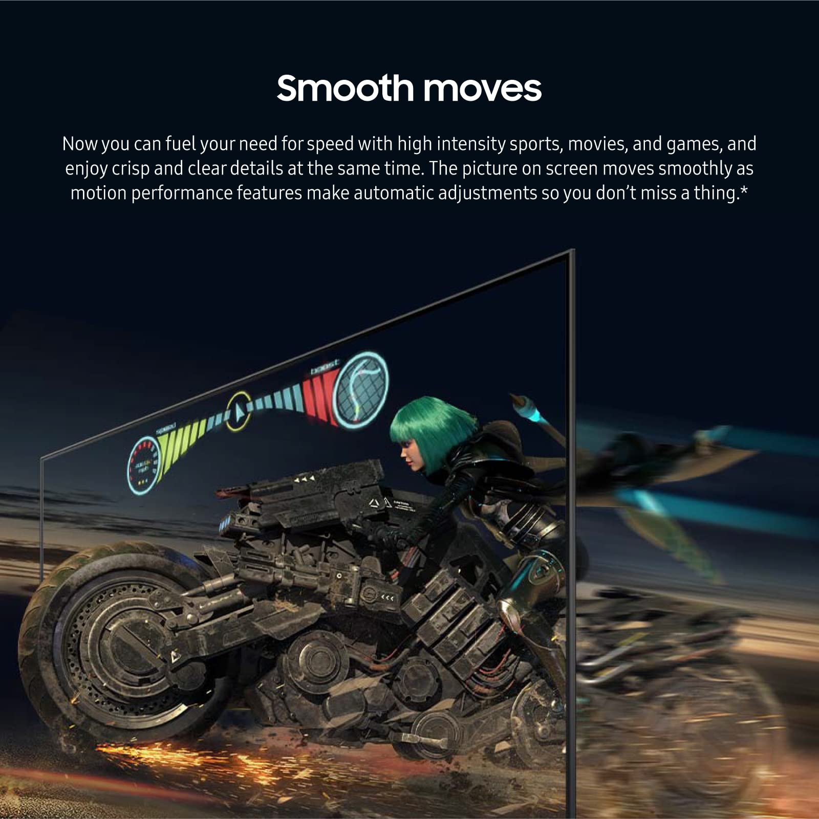 Samsung 43 Inch Class Crystal Uhd 4K Cu8000 Series Purcolor, Object Tracking Sound Lite, Q Symphony, Motion Xcelerator, Ultra Sl