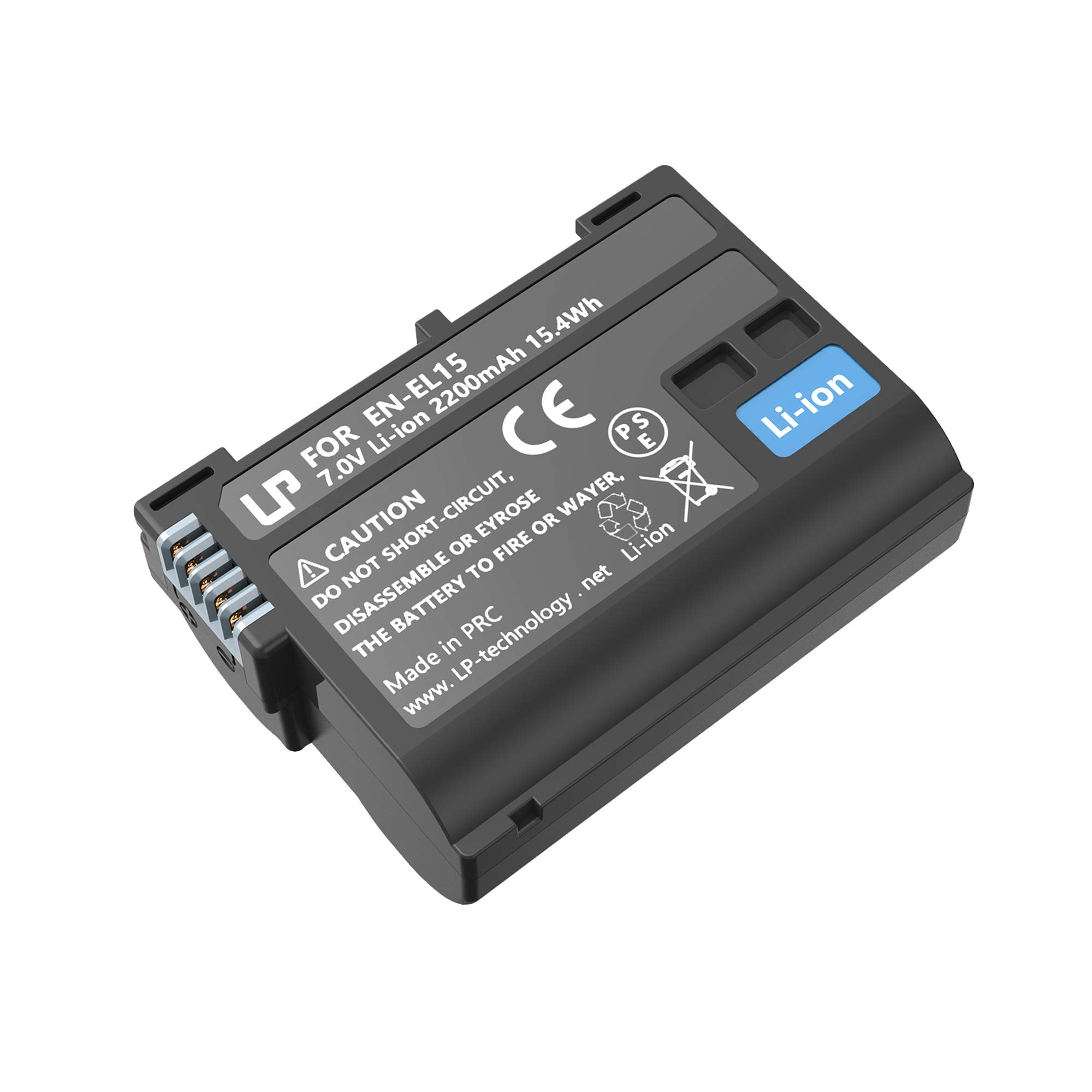 Lp En El15 En El15A Replacement Battery, 2200 Mah Battery Compatible With Nikon D7500,D7200,D7100,D7000,D850,D750,D500,D810A,D81