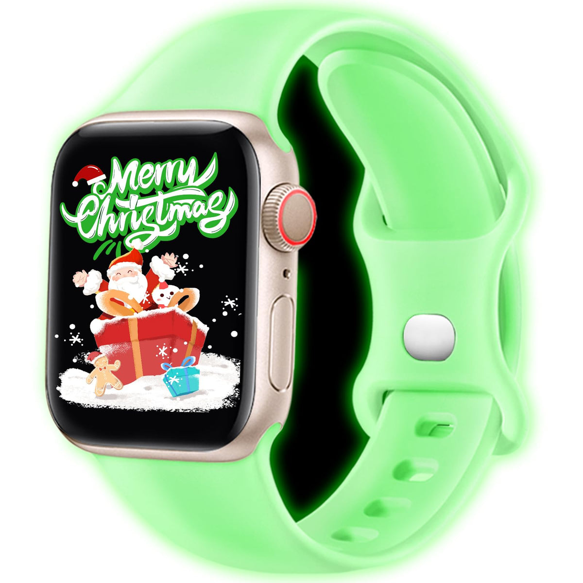 Halloween Glow Band Compatible With Cute Apple Watch Bands 44Mm 45Mm 40Mm 38Mm 41Mm 42Mm 49Mm For Women Men, Soft Silicone Sport