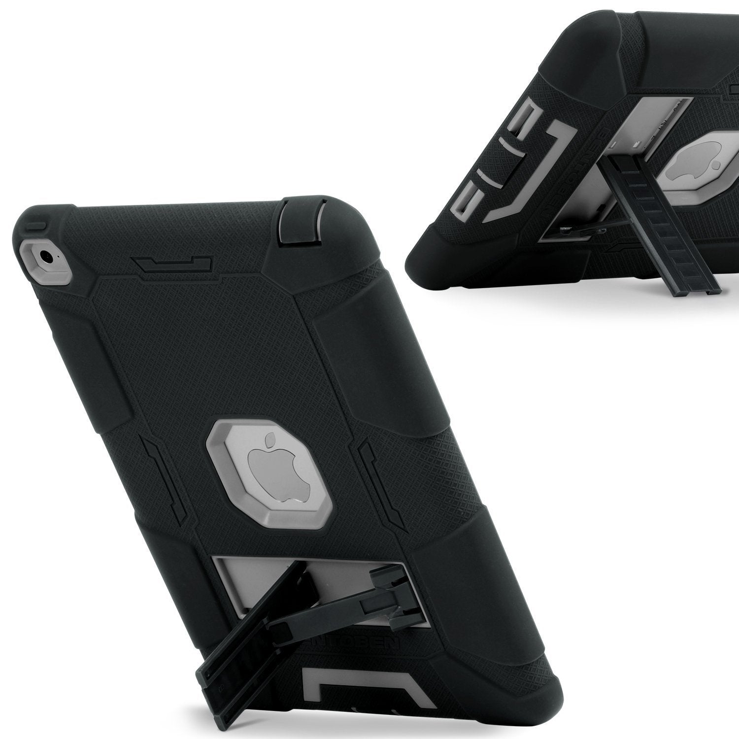 Bentoben Ipad Air 2 Case, Protective Case For Ipad Air 2   Kickstand 3 In 1 [Soft&Hard] Hybrid Shockproof Heavy Duty Rugged Anti