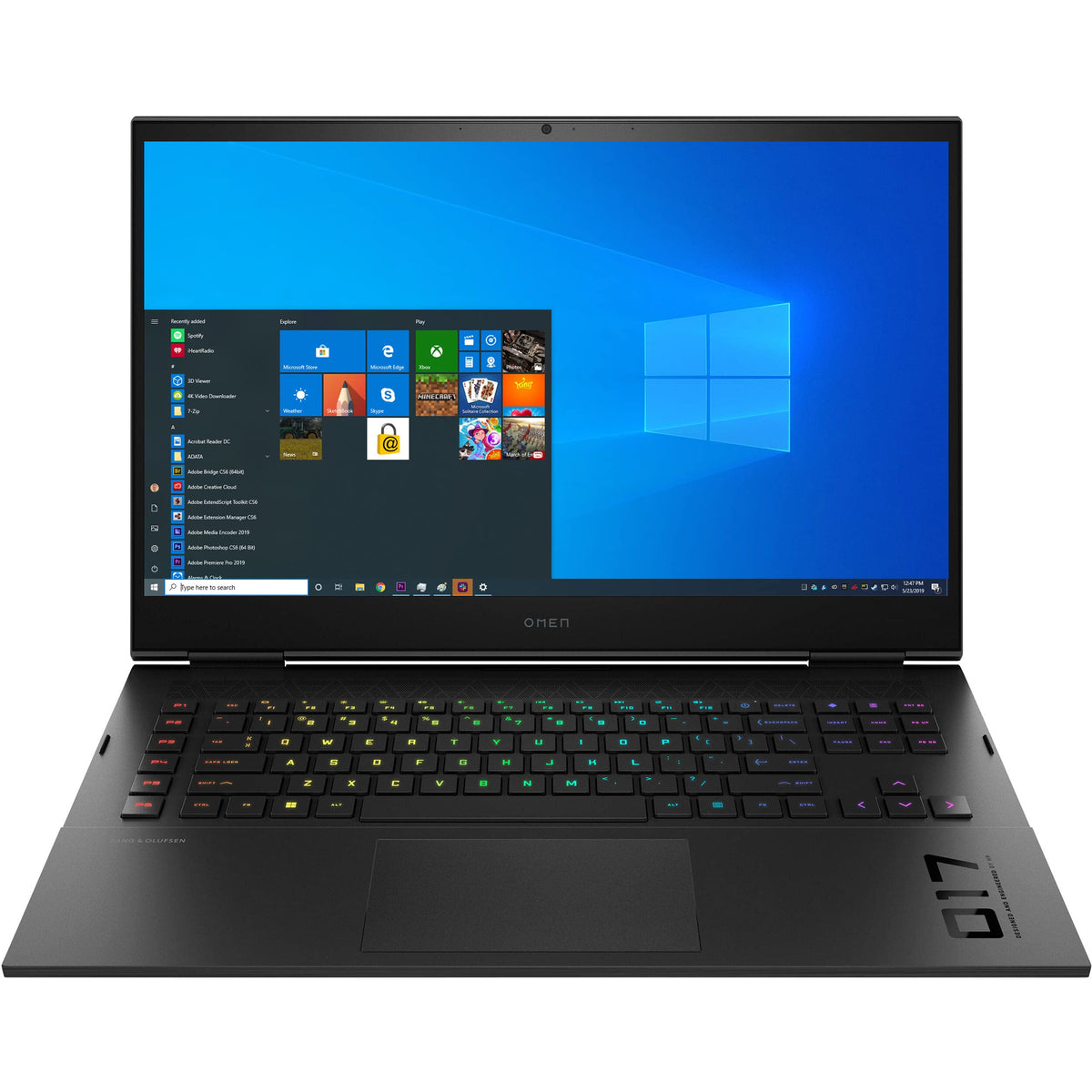 HP OMEN 17 17.3' FHD 144Hz Display Gaming Laptop   12th Gen Intel Core i7 12700H 14 Core up to 4.70 GHz Processor, 16GB DDR5 RAM, 2TB (2X 1TB) NVMe SSD, GeForce RTX 3060 6GB Graphics, Windows 10 Pro