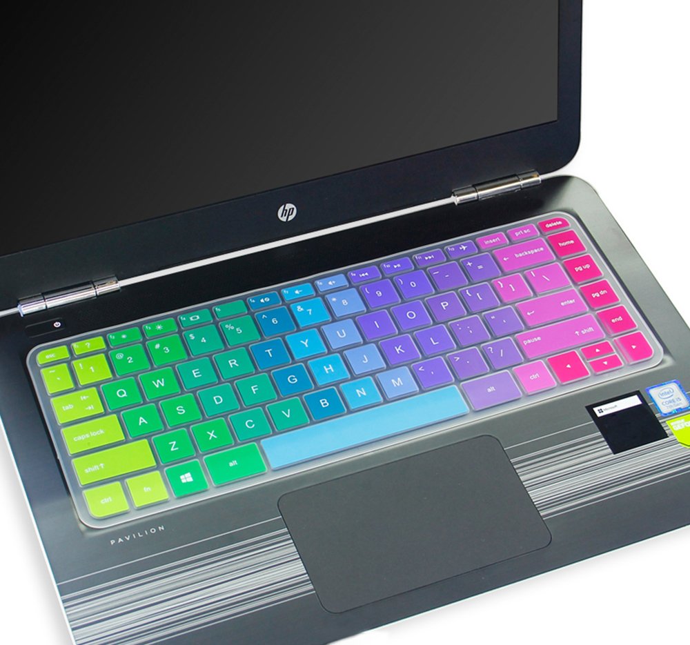 Silicone Keyboard Cover Skin Compatible For 14 Inch Hp Pavilion 14 Ab 14 Ac 14 Ad 14 An, Hp Stream 14 Ax, Hp Envy 14 J0 Series,